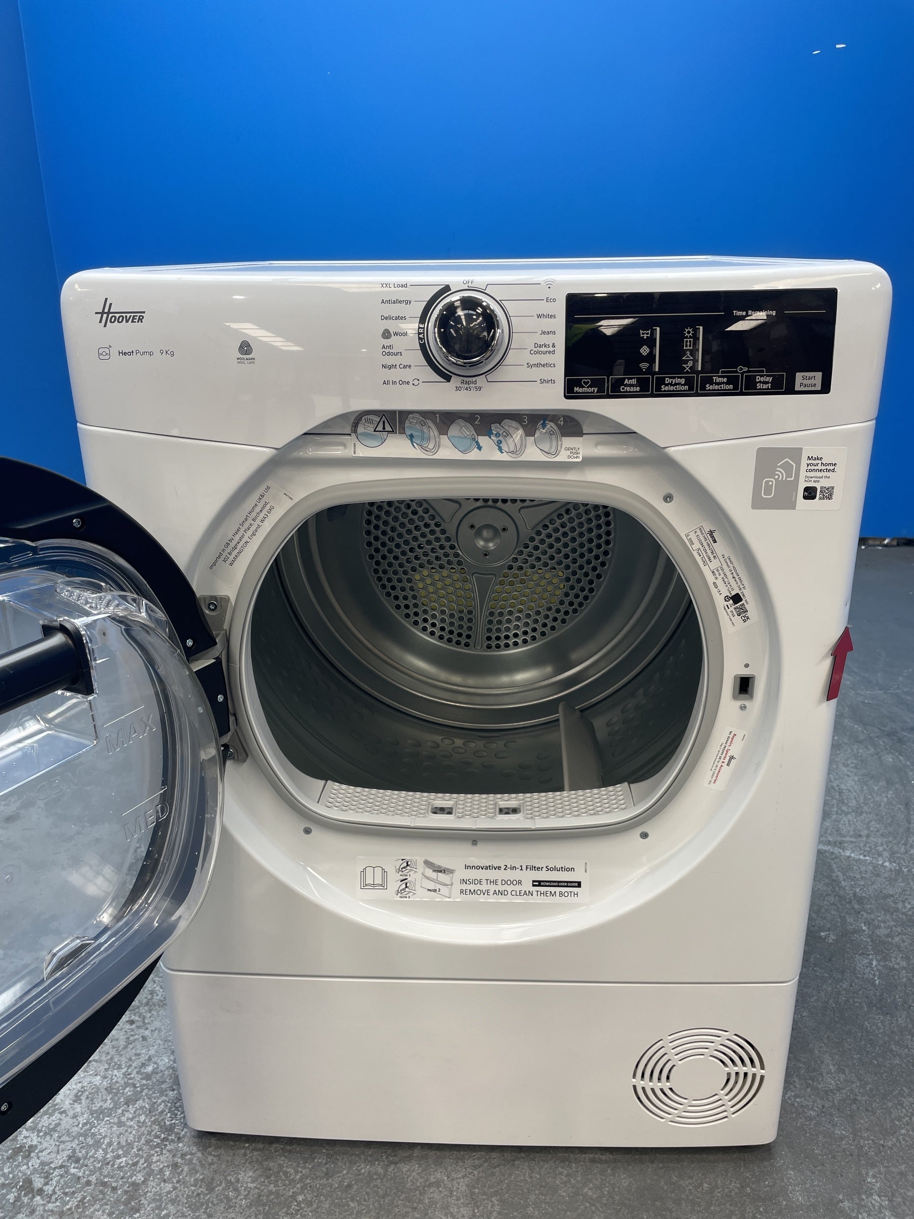 #GRC-159-531 - Hoover H-DRY 350 HRE H9N2TBE-80 9kg Heat Pump Tumble Dryer