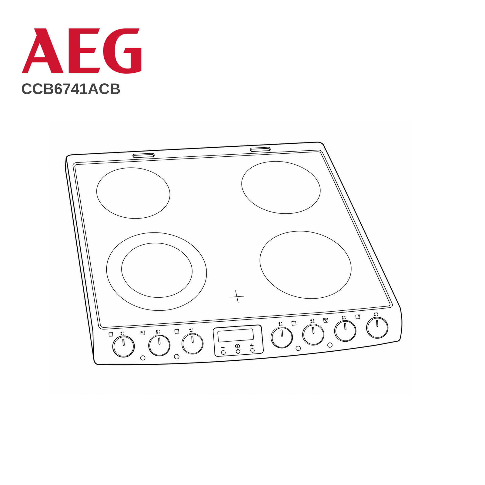 AEG CCB6741ACB Cooker Hob Complete - Renew 2 U