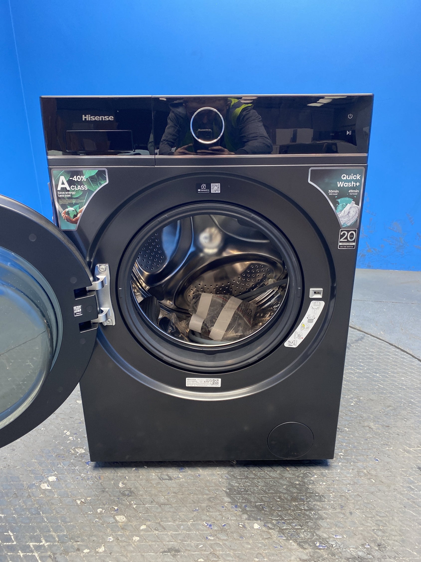 Hisense WF5I1045BBQ KitchenFit 5i 10.5 kg WiFi Washing Machine