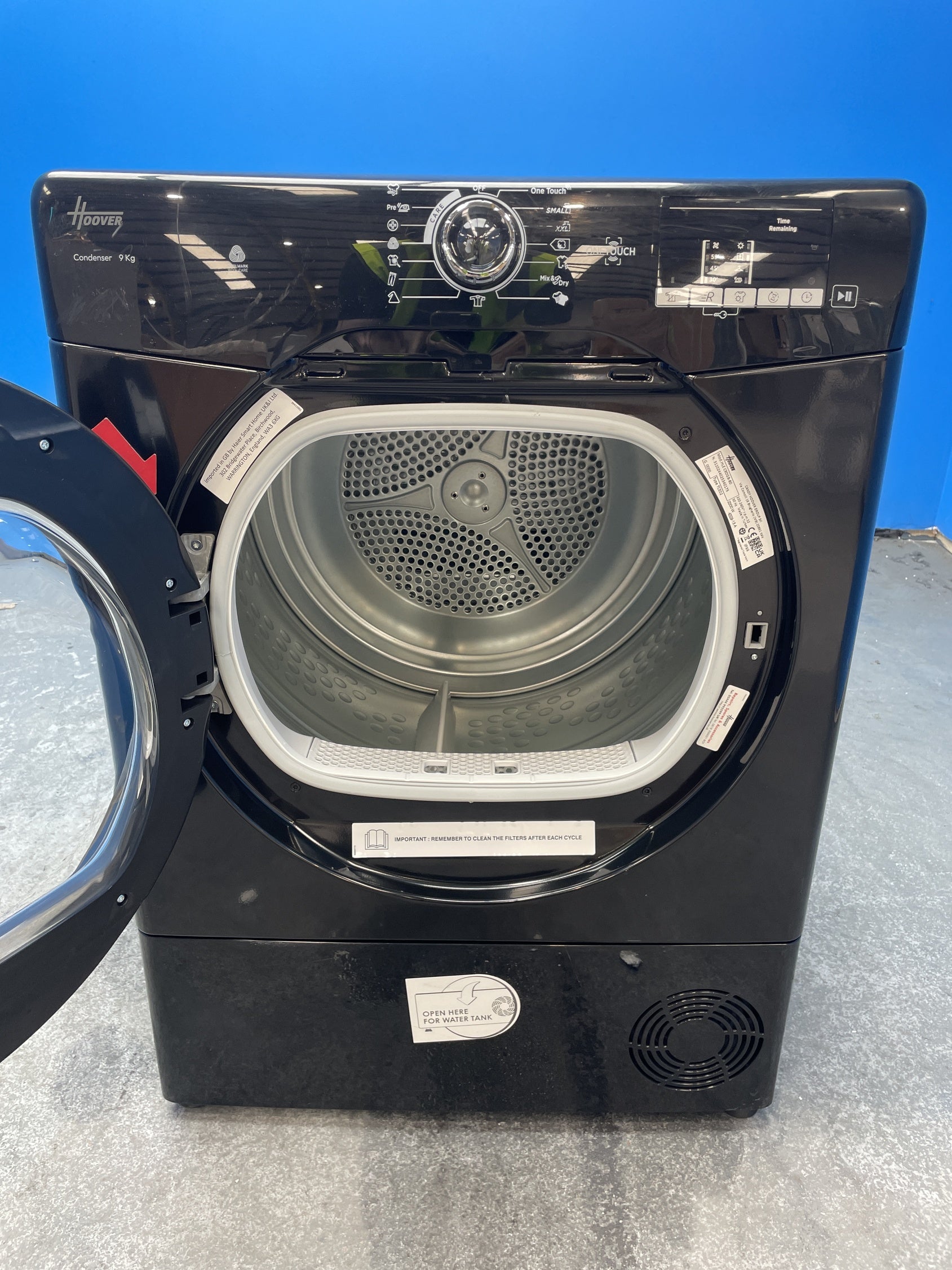 #GRC-156-701 - Hoover H-DRY 300 HLE C9DGB 9kg Condenser Tumble Dryer