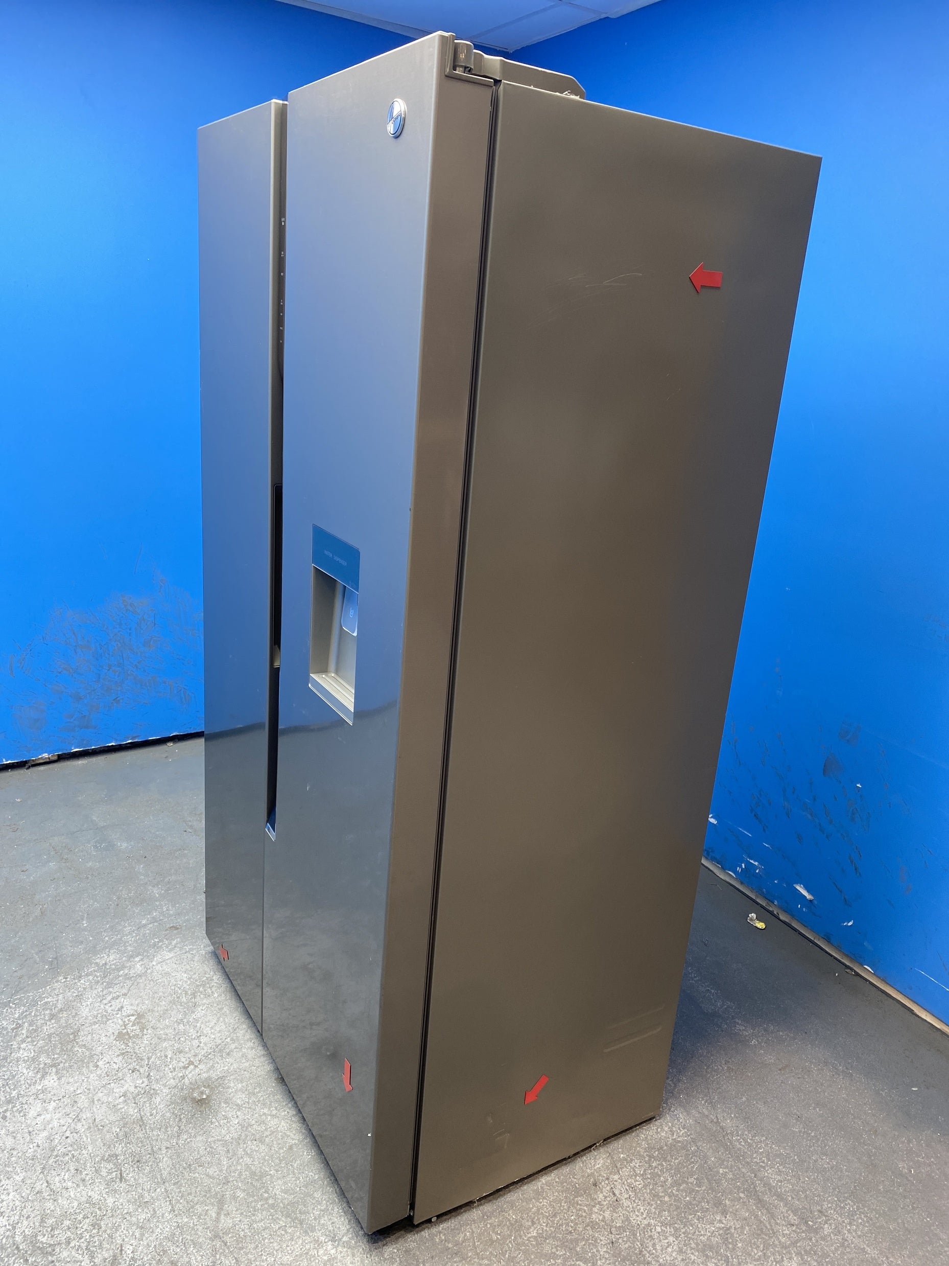 #GRC-156-816 - Hoover HHSWD918F1XK American Style Fridge Freezer