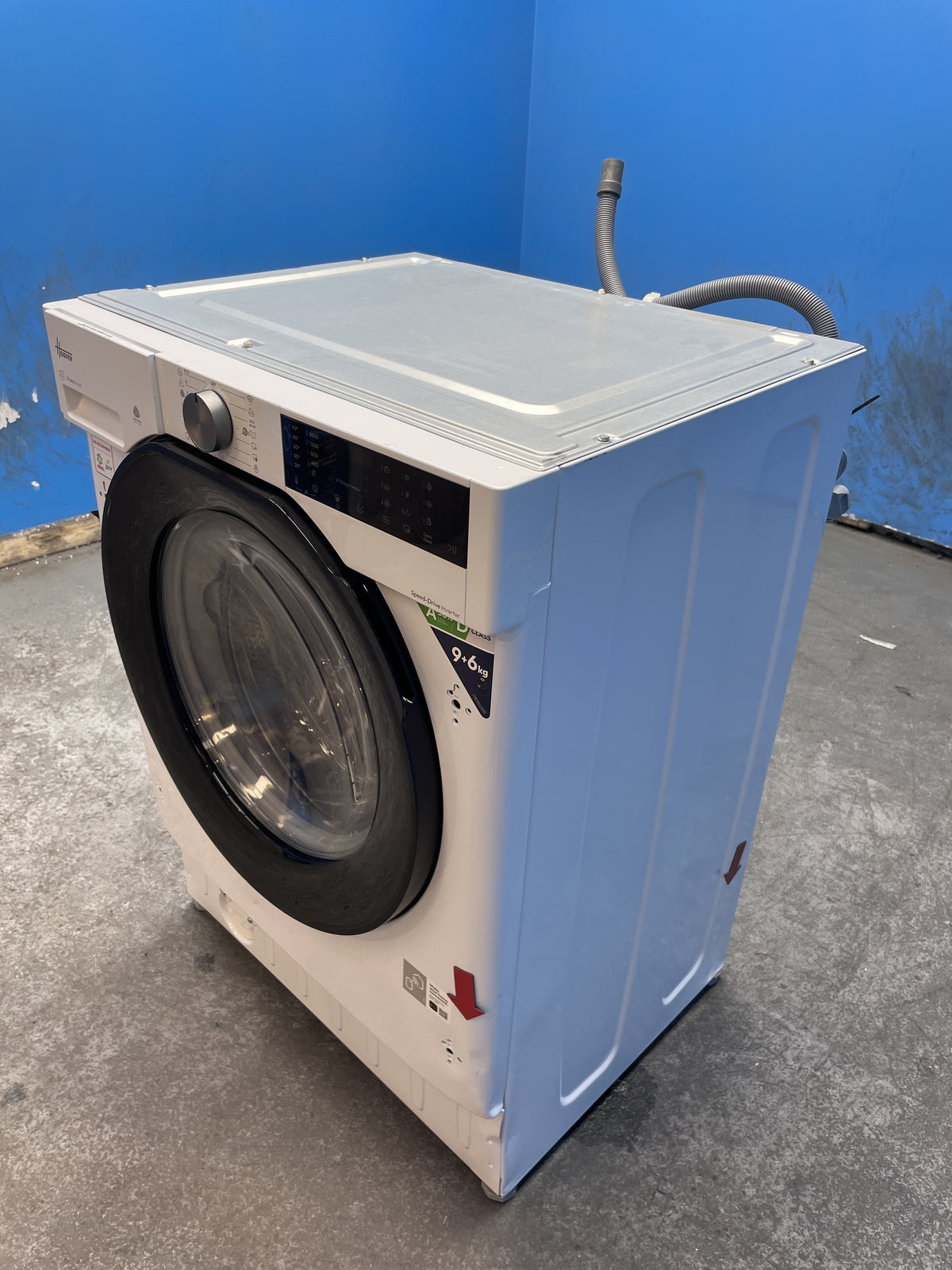 #GRC-163-863 - Hoover Integrated Washer Dryer – 9kg Wash, 6kg Dry, 1400rpm, WiFi Connected, White