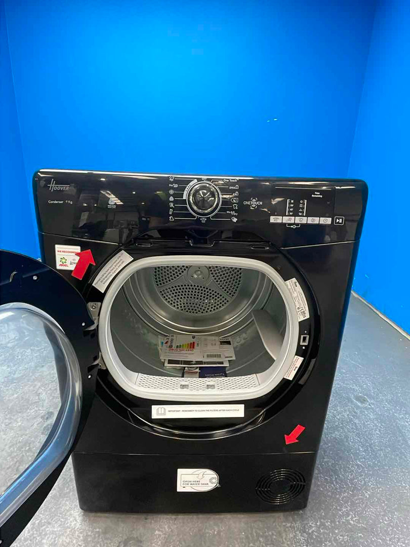 #GRC-160-410 - Hoover H-DRY 300 HLE C9DGB 9kg Condenser Tumble Dryer