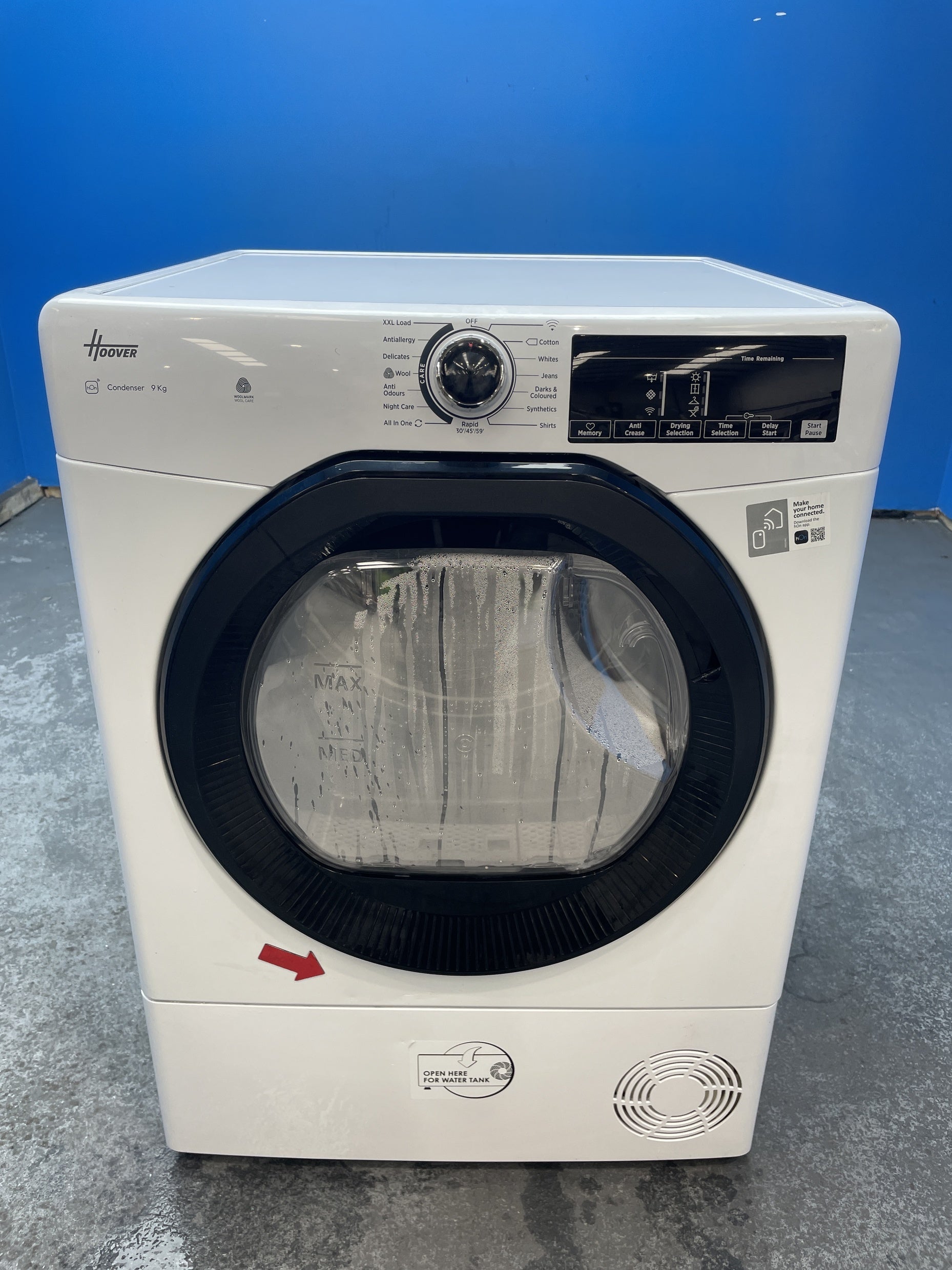 #GRC-163-107 - Hoover H-DRY 350 HRE C9TBE-80 9kg Condenser Tumble Dryer