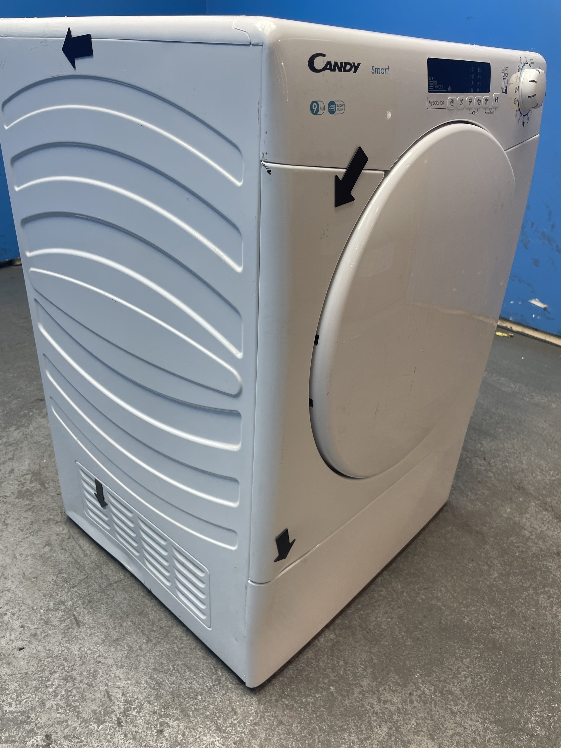 #GRC-156-121 - Candy CSE V9DF-80 9kg Vented Smart Tumble Dryer