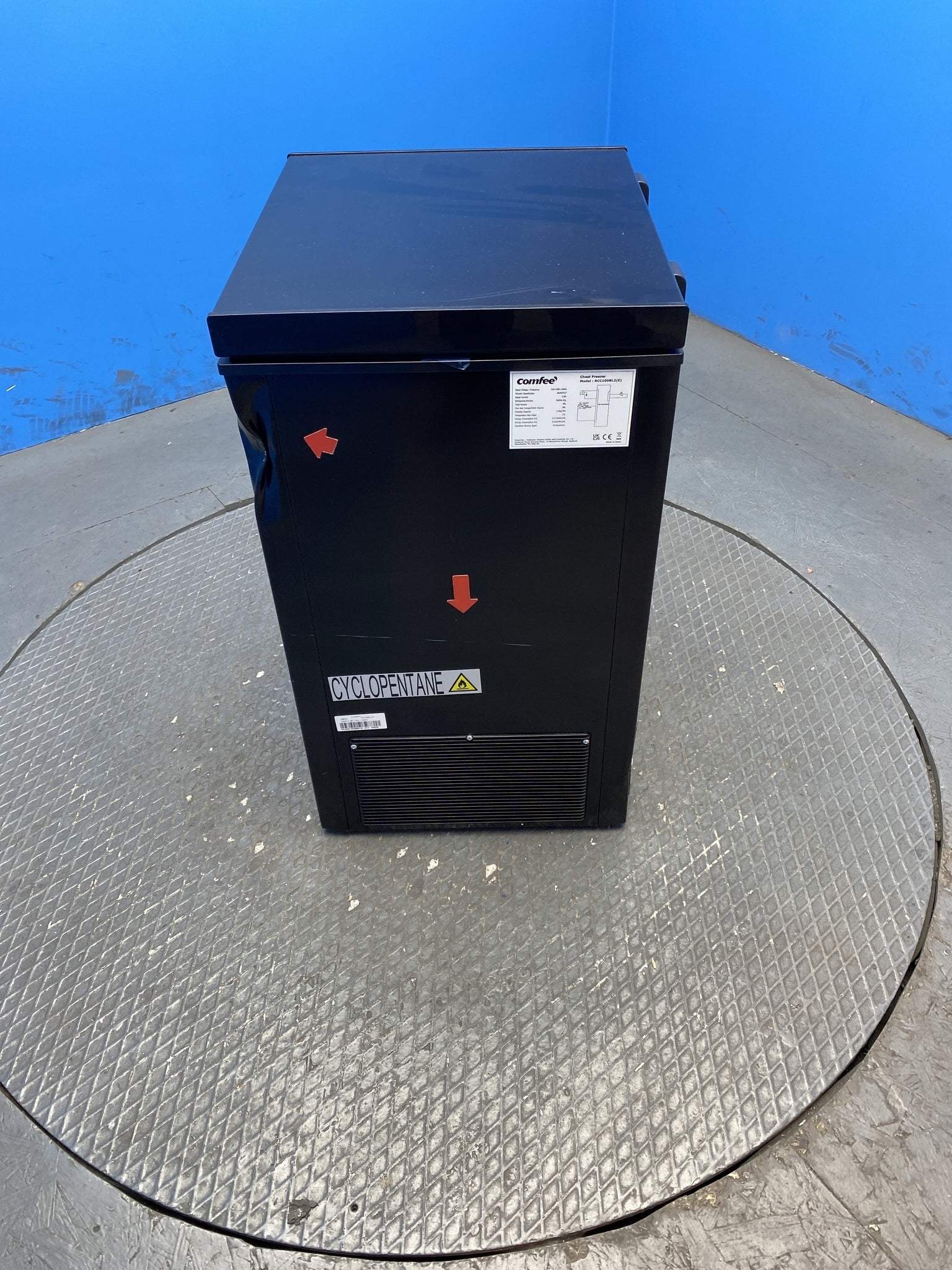 COMFEE' RCC100BL2 99L Freestanding Chest Freezer