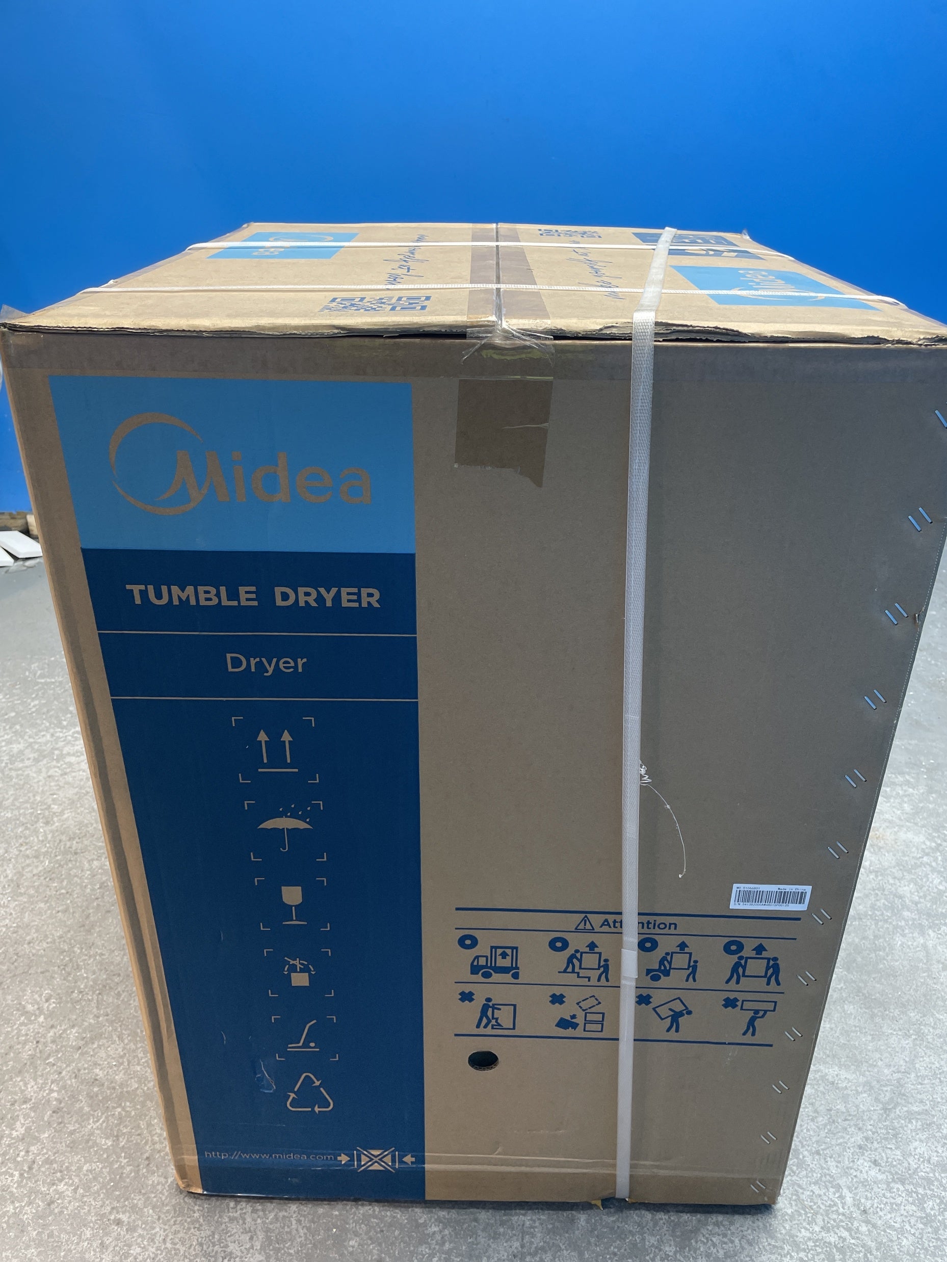 #GRC-158-859 - Midea MD200H80WB/W-UK 8kg Smart Sensor Heat Pump Tumble Dryer