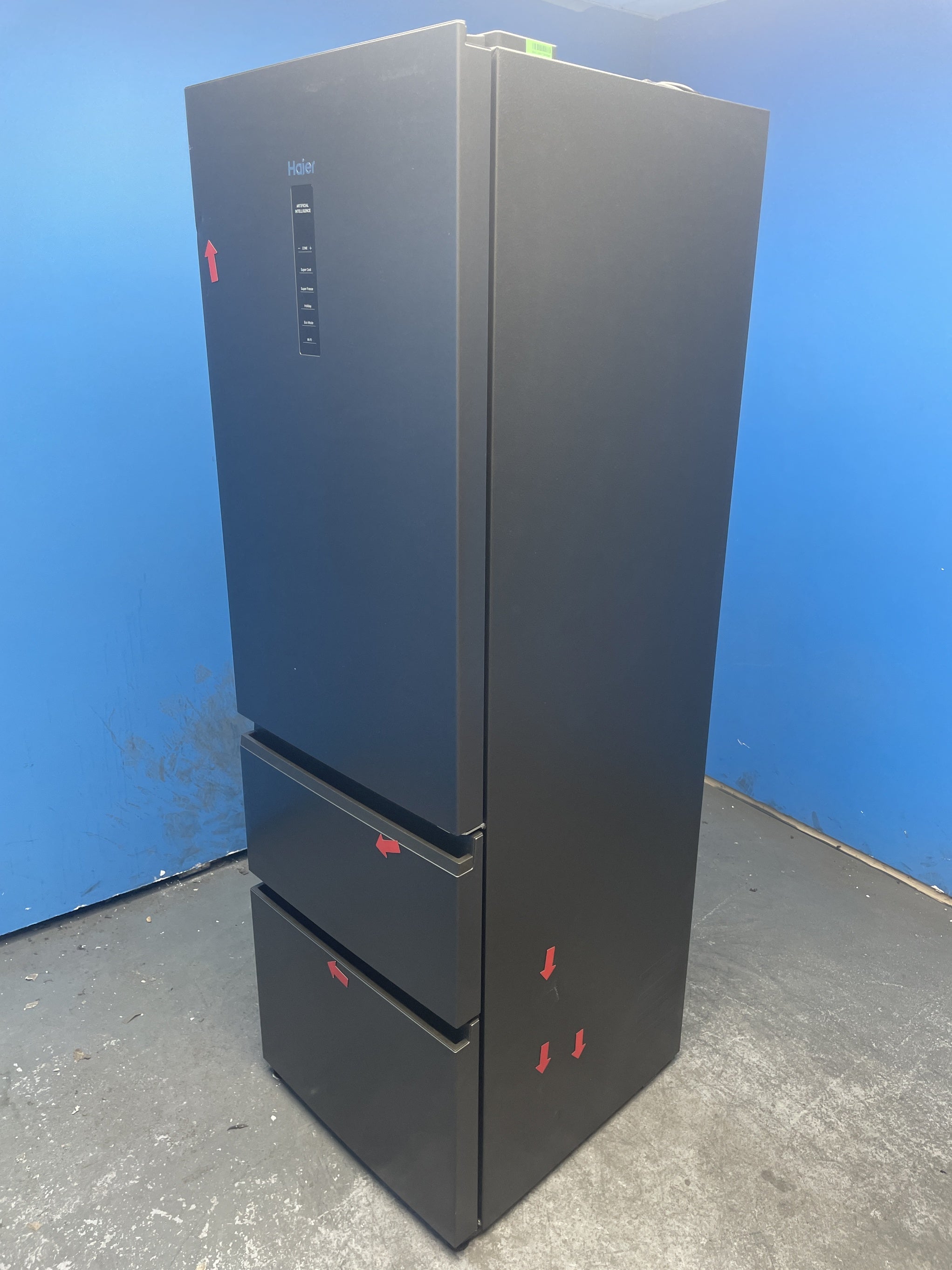 #GRC-159-934 - Haier HTW3618ENPB 3D 60 Series 3 Fridge Freezer
