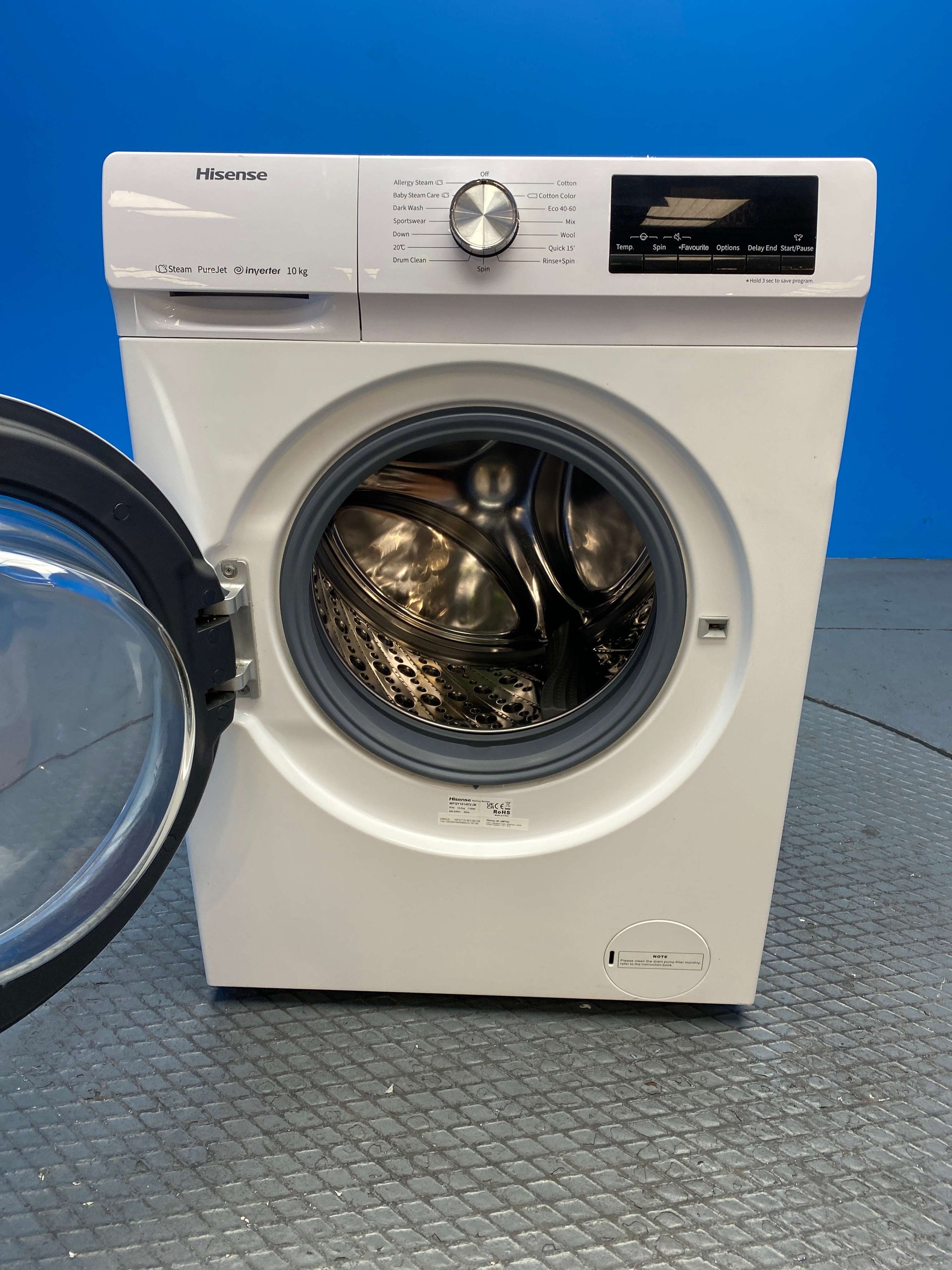 Hisense WFQA1014EVJM 10kg 1400 Spin Washing Machine