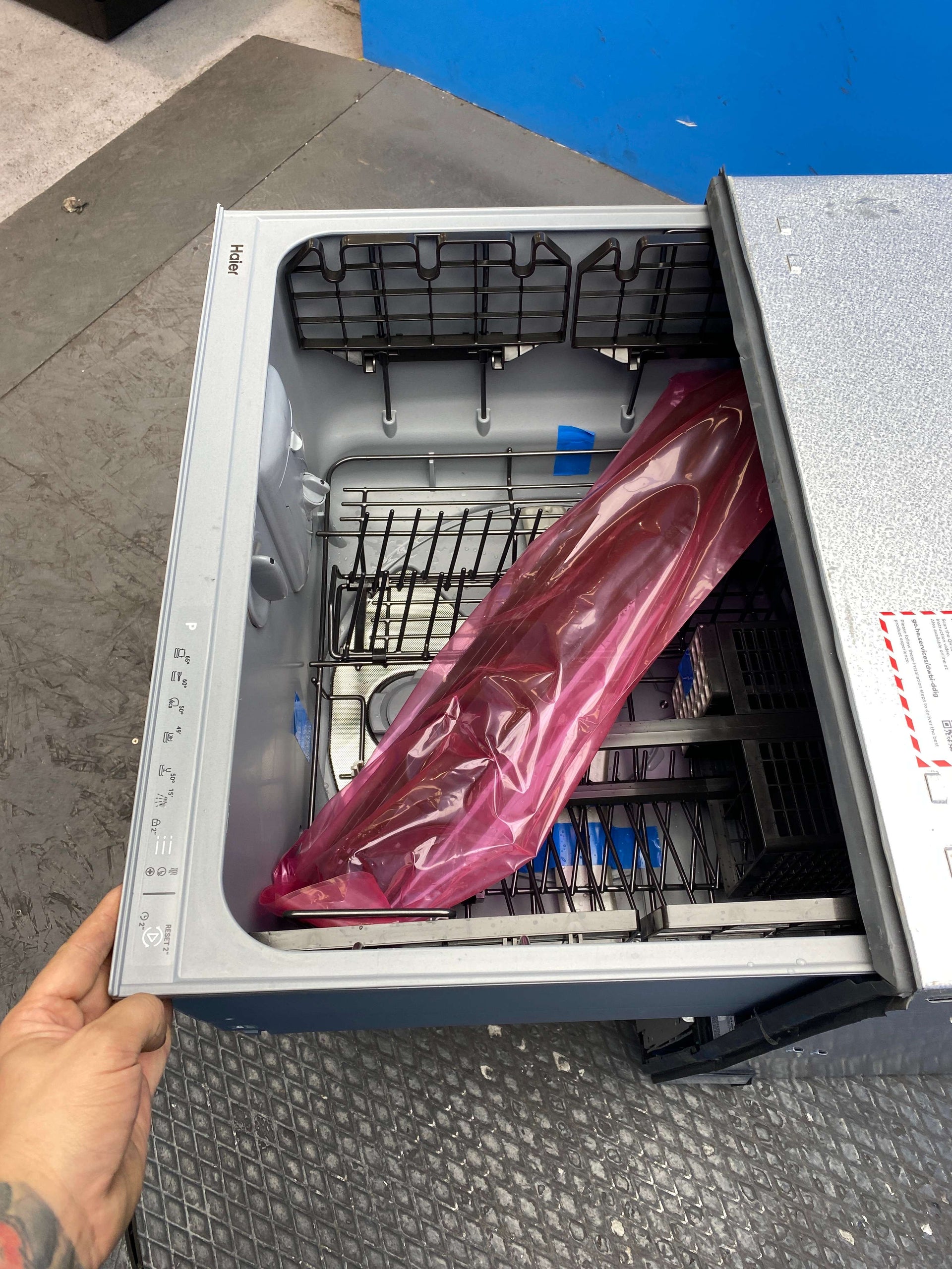 Haier XDD 66E5LS-80 12 Place Integrated Double Dishwasher