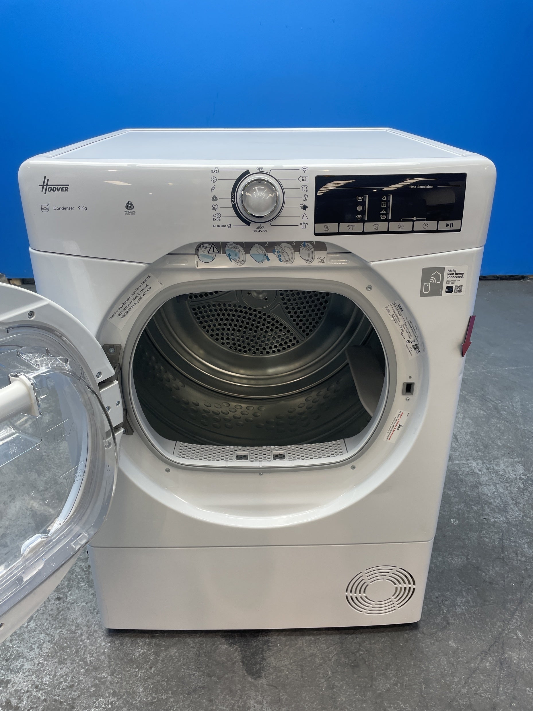 #GRC-162-695 - Hoover HLEC9TE 9kg Condenser Tumble Dryer