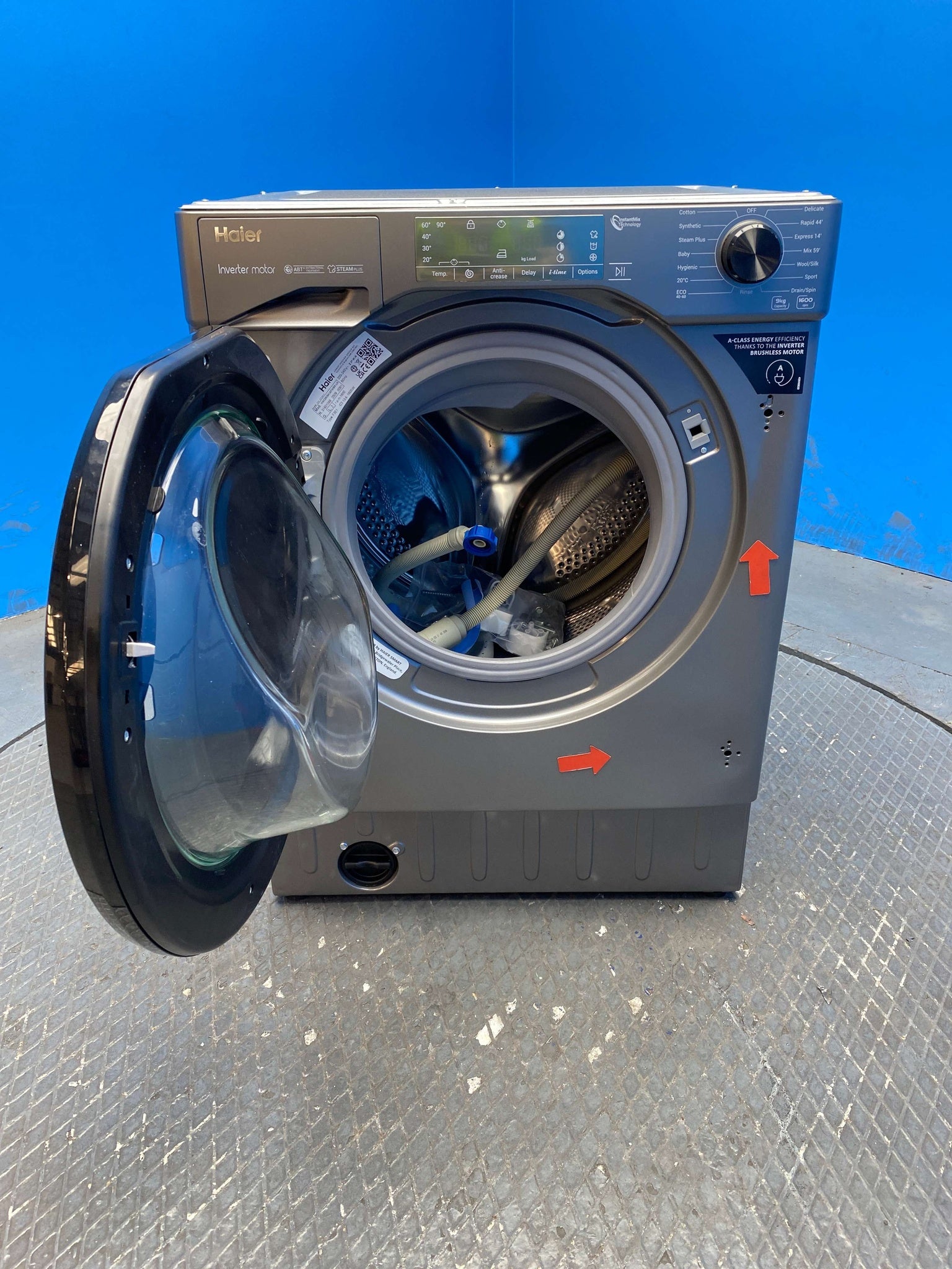 Haier HWQ90B416FWBR Series 4 Integrated 9kg 1600 Spin Washing Machine