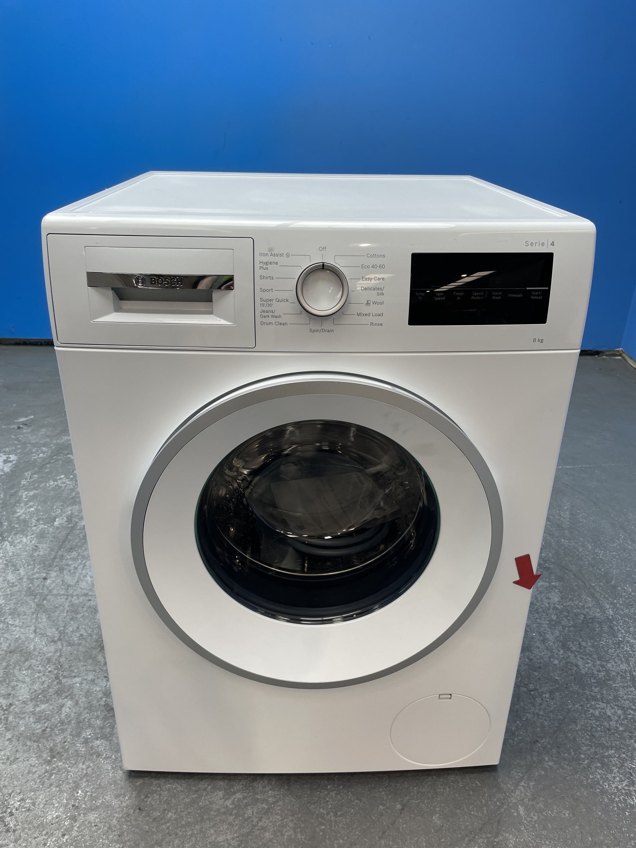 #GRC-163-872 - Bosch Series 4 8kg 1400rpm Washing Machine – SpeedPerfect, Iron Assist