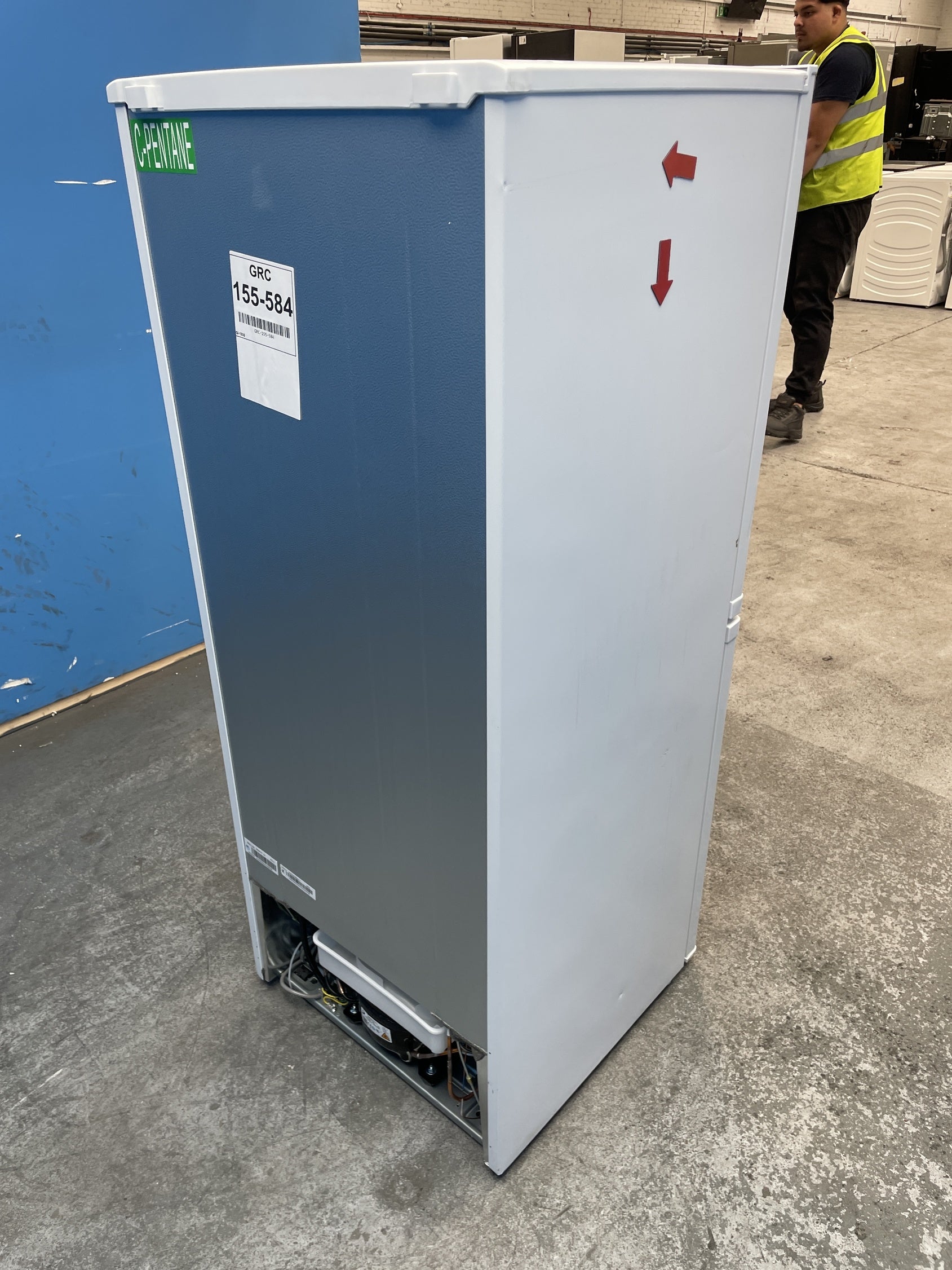 #GRC-155-584 - Candy CCH1S135EWK 55cm 185 Litre Combi Fridge Freezer