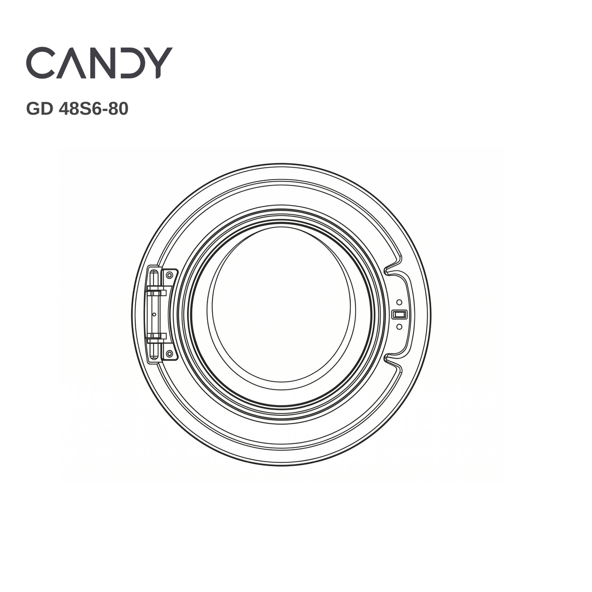 Candy GD 48S6-80 Laundry Door - Renew 2 U