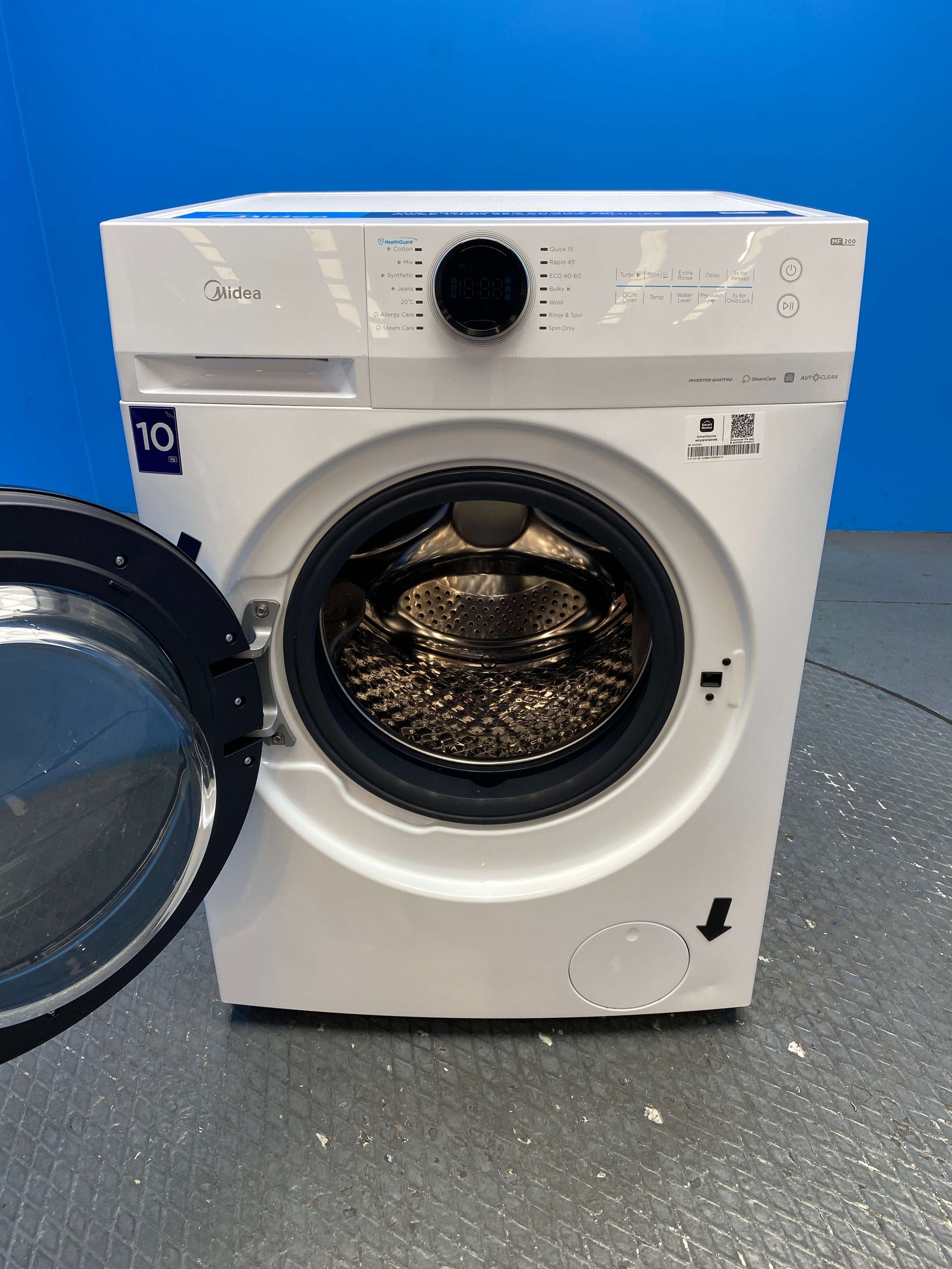 Midea MF20EW100WB 10kg 1400rpm Wi-Fi Washing Machine