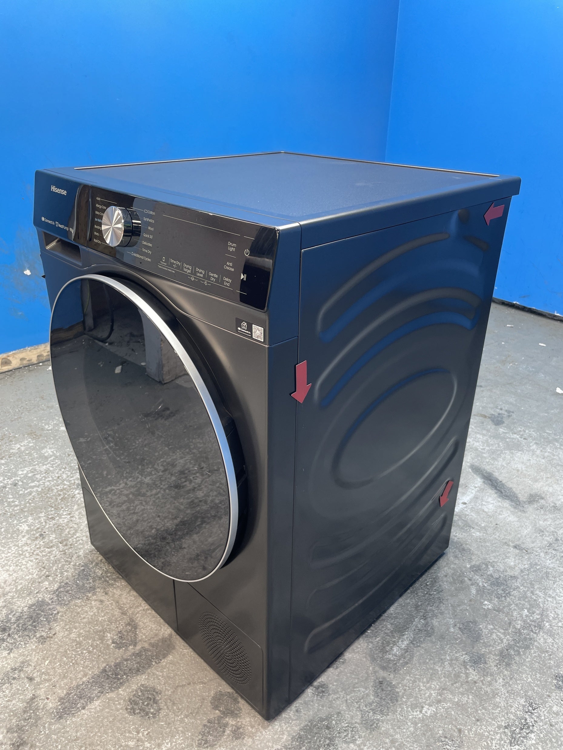 #GRC-158-080 - Hisense DH5S902BB 9kg Heat Pump Tumble Dryer
