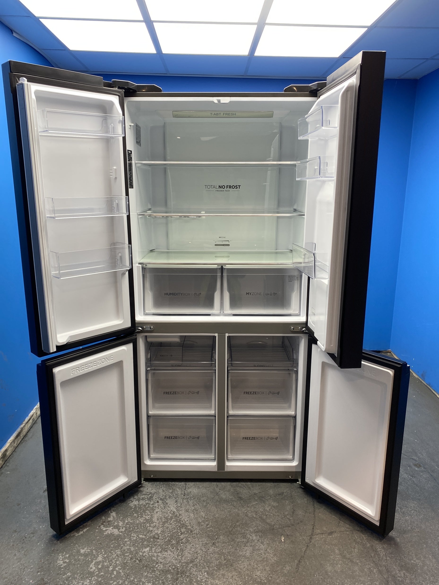 #GRC-152-683 - Haier HCR5919EHMB 528 Litre American Style Fridge Freezer