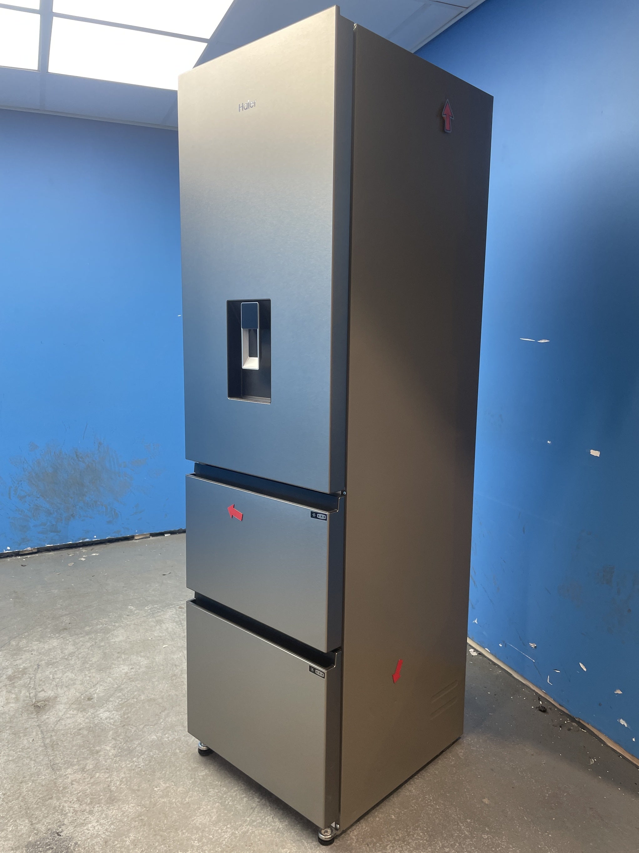#GRC-159-540 - Haier 3D Combi Series 3 HTR3518EWMXK 60/40 Fridge Freezer
