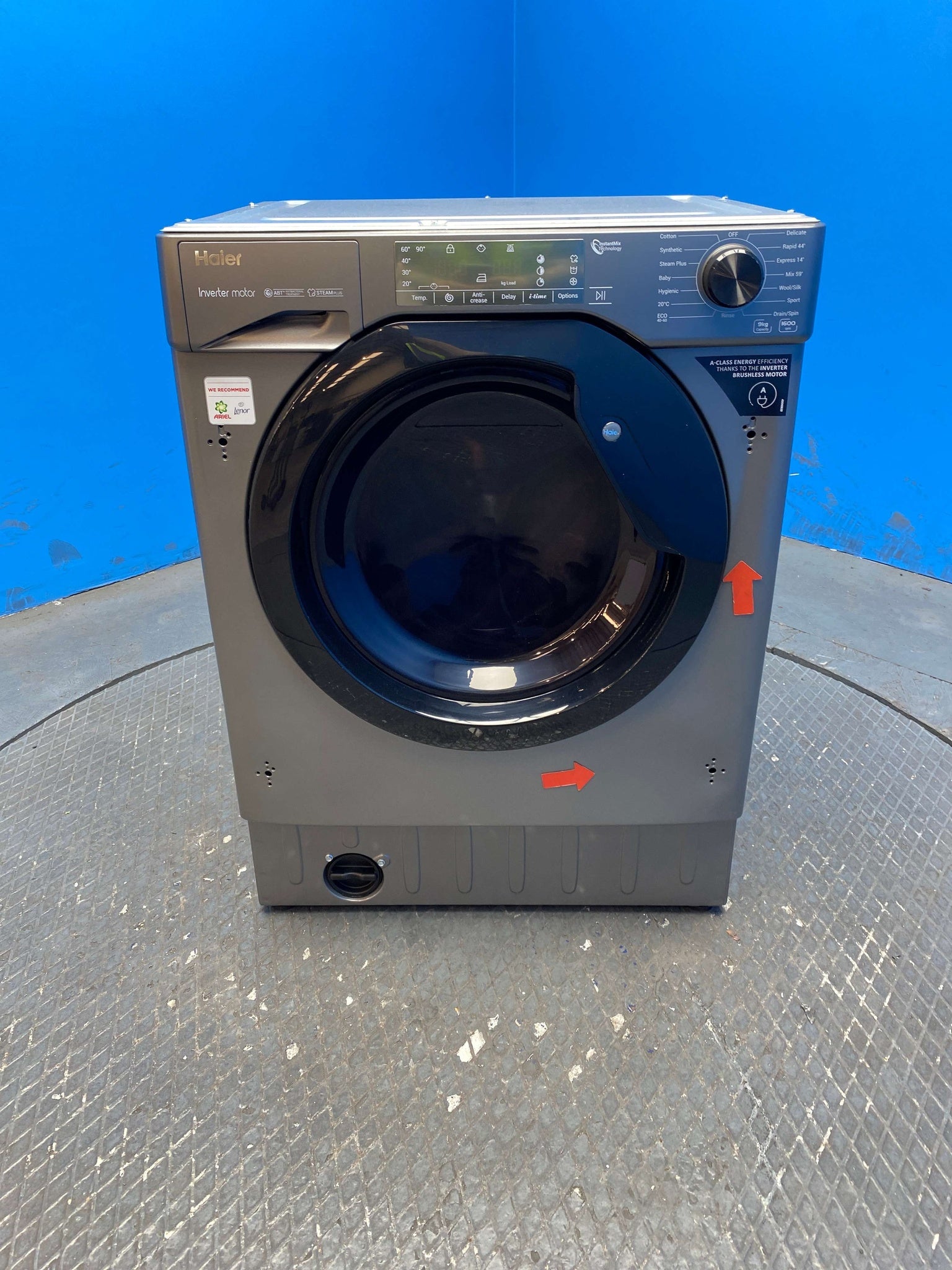 Haier HWQ90B416FWBR Series 4 Integrated 9kg 1600 Spin Washing Machine