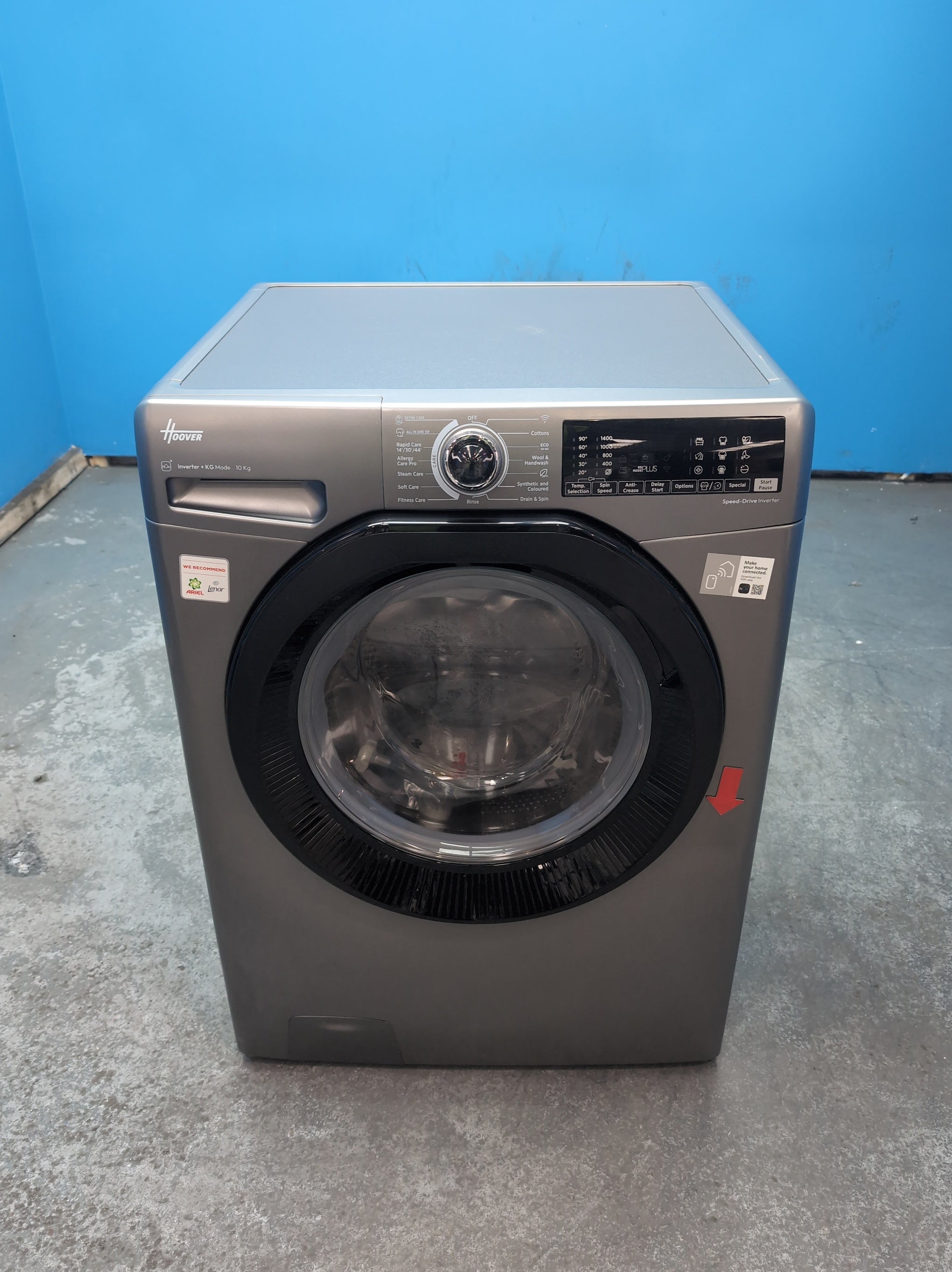 #GRC-164-394 - Hoover H-WASH 350 10kg 1400rpm Washing Machine – Eco-Power Inverter Motor
