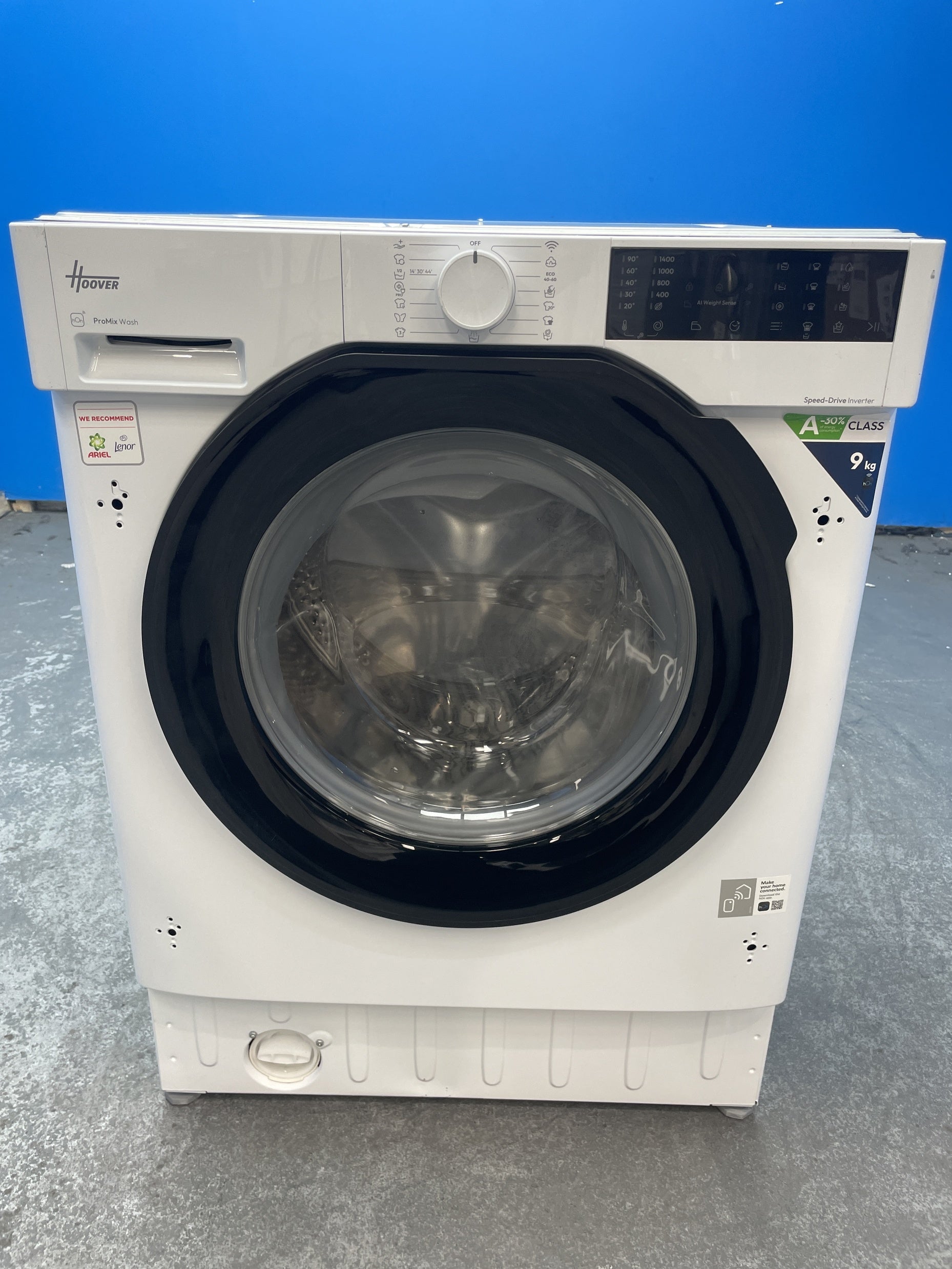 #GRC-159-498 - Hoover BH4S69M6DB9J-80 Built-In 9kg 1600 Spin Washing Machine
