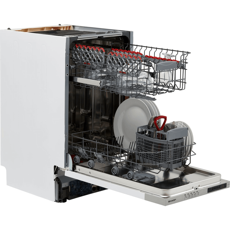 Sharp QW-NS14I49EX Integrated Slimline 10 Place Setting Dishwasher - Renew 2 U