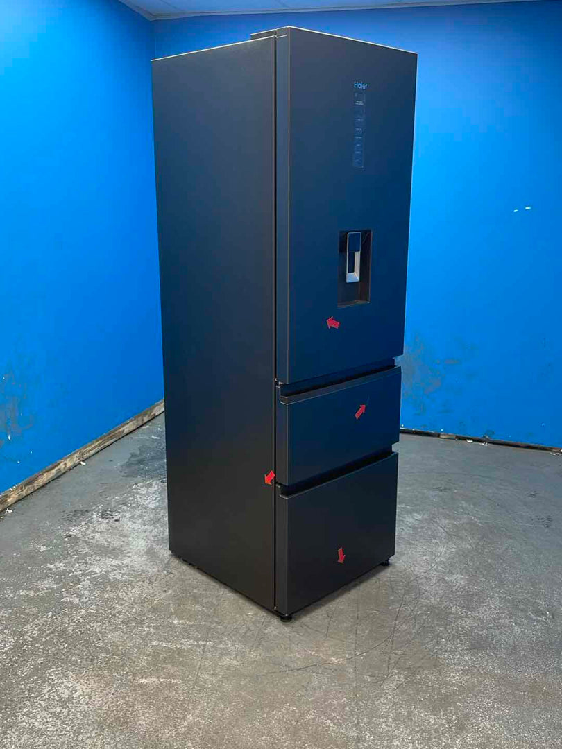 #GRC-161-522 - Haier 3D 60 Series 3 HTW3618EWPB Smart No Frost Fridge Freezer