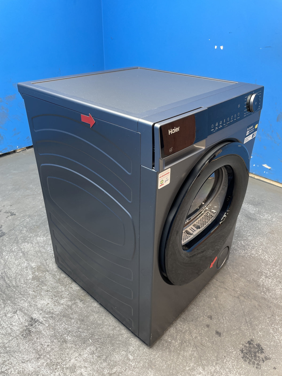 #GRC-163-370 - Haier X Series 5 10kg Heat Pump Tumble Dryer – Grey, D Energy Rating