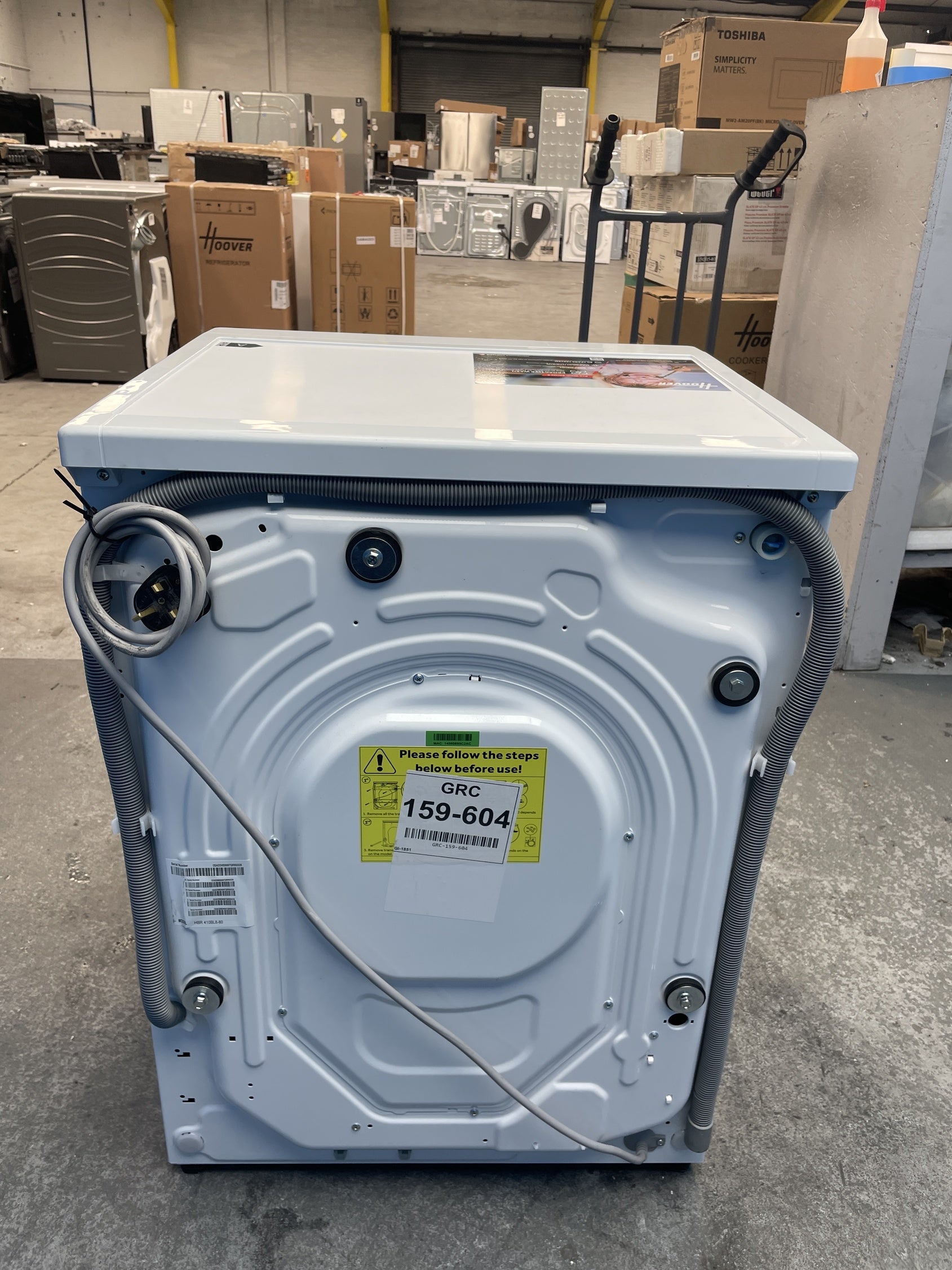 #GRC-159-604 - Hoover Pro Wash Series 3 HBR 410BL8-80 10kg 1400rpm Washing Machine