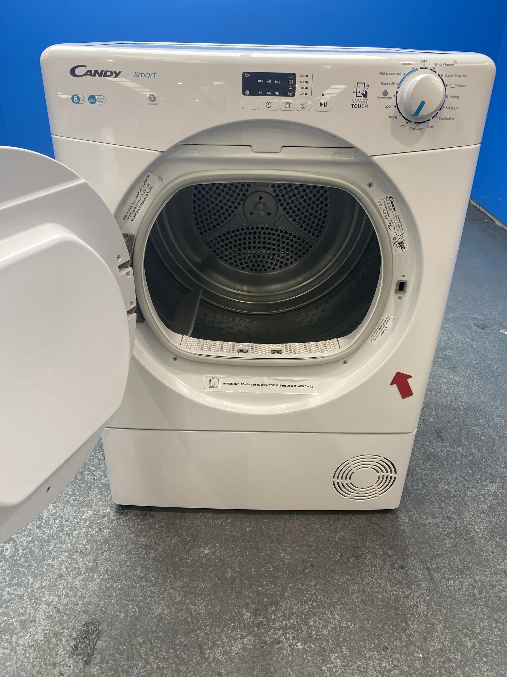 #GRC-157-167 - Candy KSEC8LF 8kg Smart Condenser Tumble Dryer