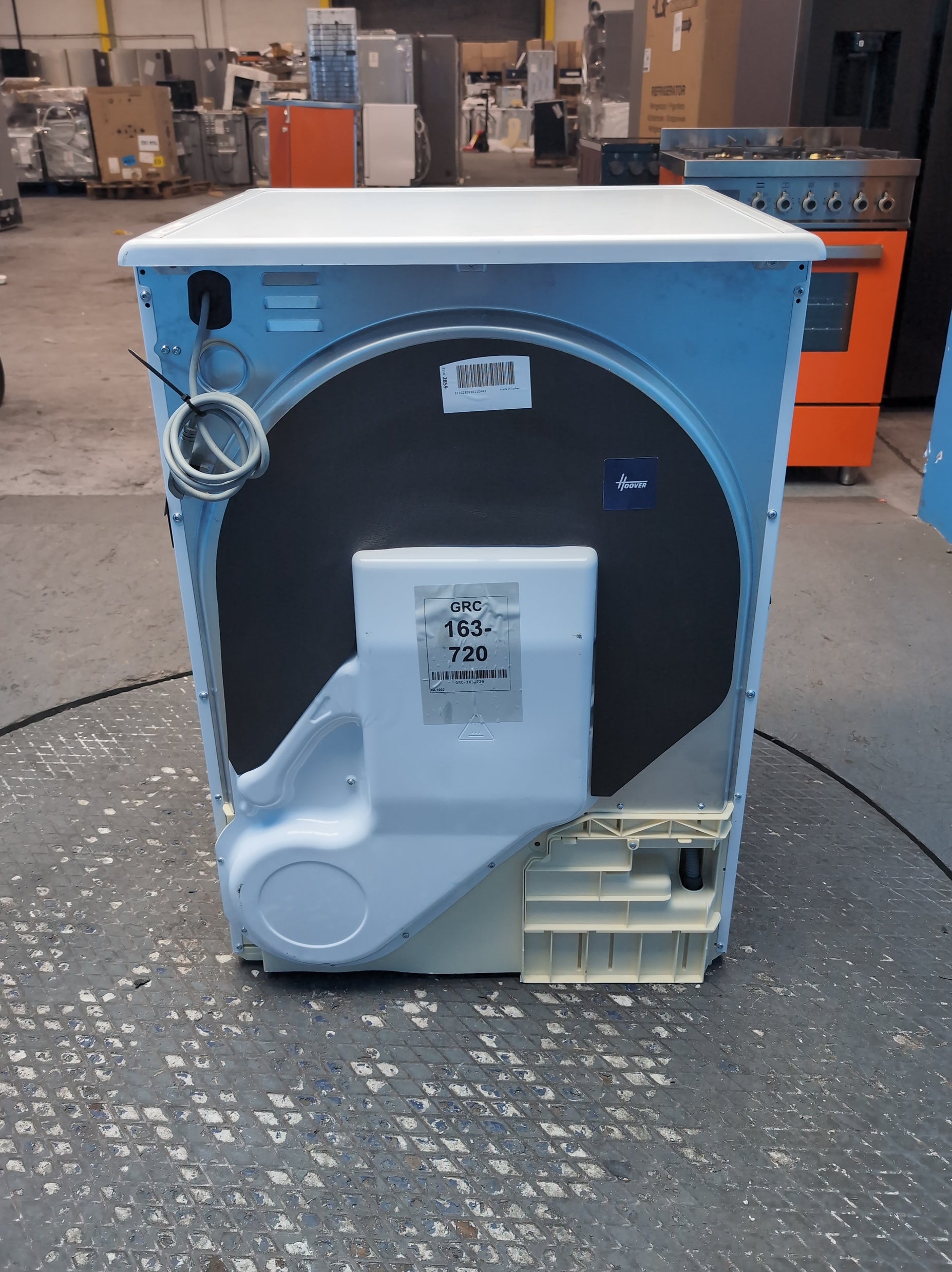 #GRC-163-720 - Hoover 10kg Condenser Tumble Dryer – Sensor Drying, White, B Energy Rating