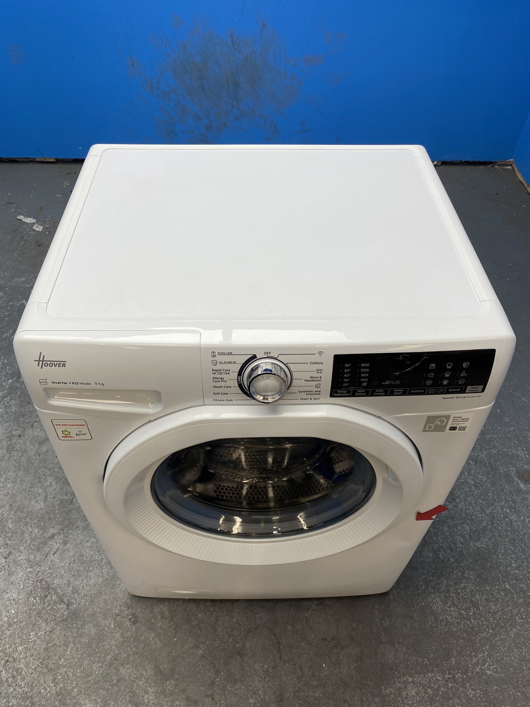 #GRC-160-205 - Hoover H-WASH 350 H3WPS696TAM6-80 9kg 1600rpm Washing Machine