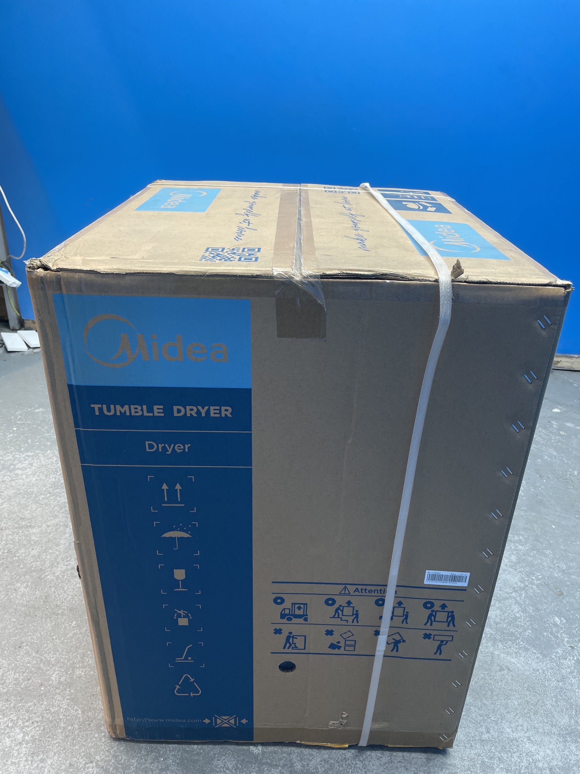 #GRC-158-860 - Midea MD200H80WB/W-UK 8kg Smart Sensor Heat Pump Tumble Dryer
