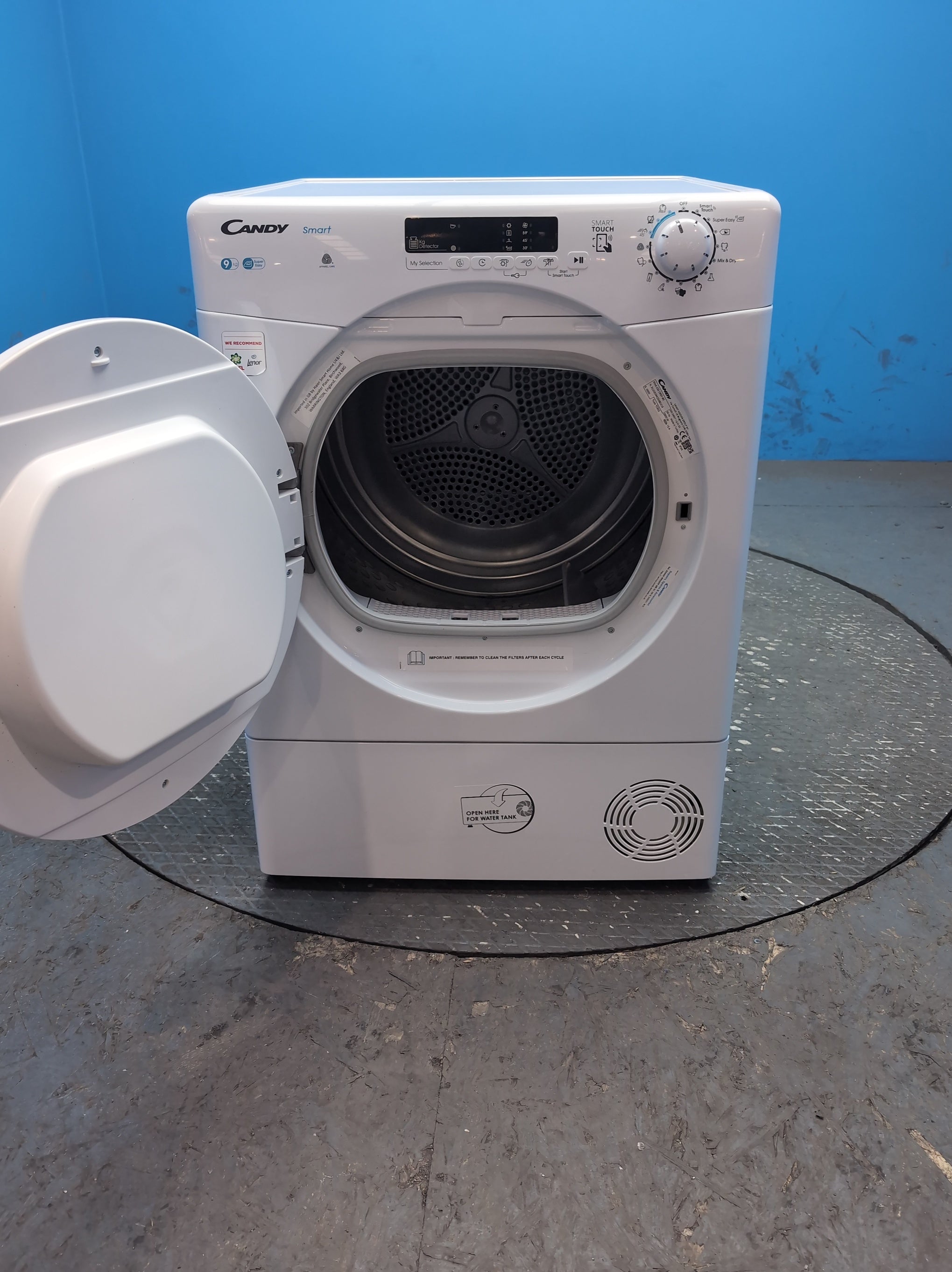 #GRC-164-382 - Candy Smart 9kg Condenser Tumble Dryer – WiFi Connected, White, G Energy Rating