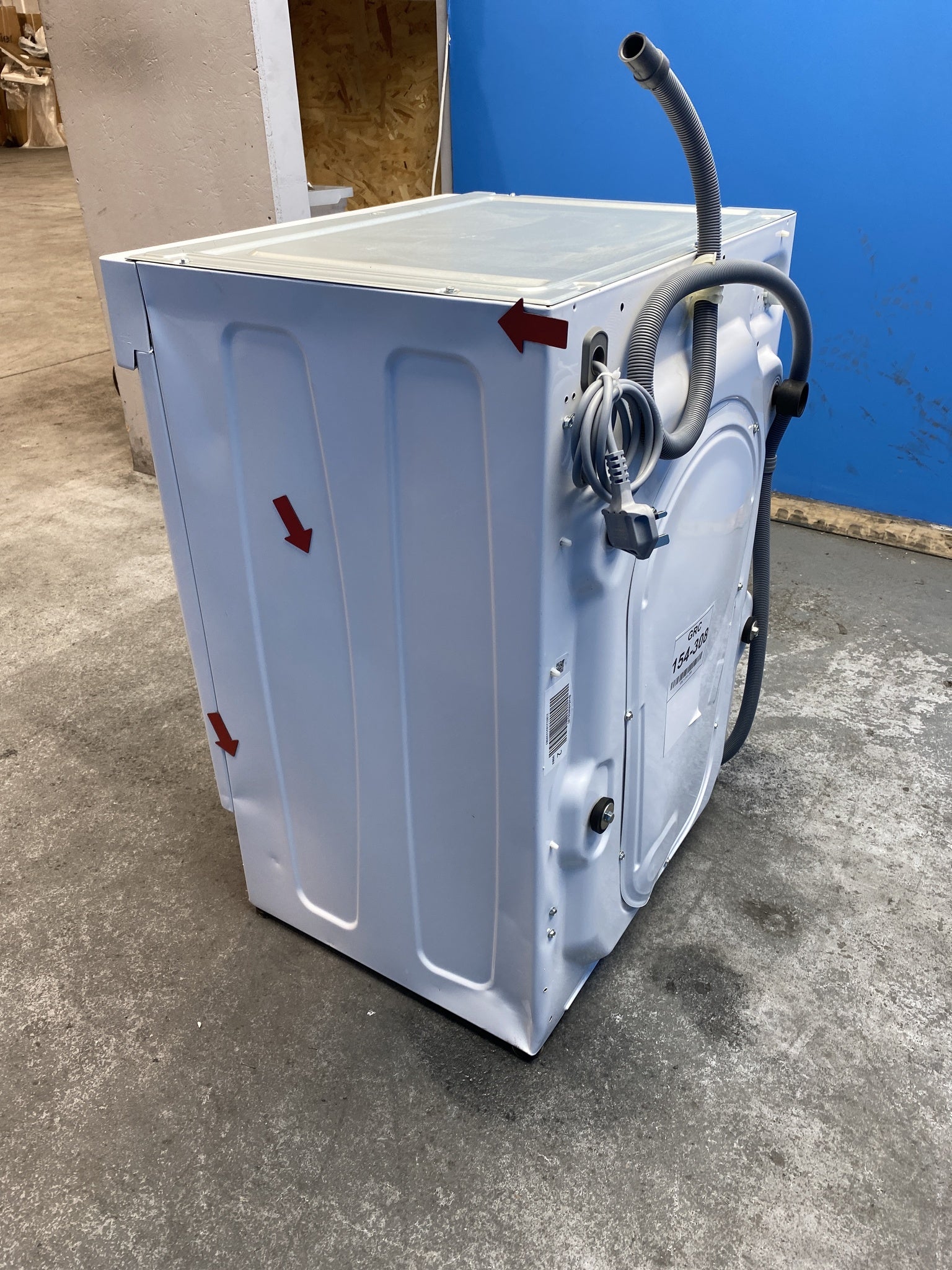 #GRC-154-308 - Hoover H-WASH 400 BH4S49M6D9J-80 9kg 1400rpm Integrated Washing Machine