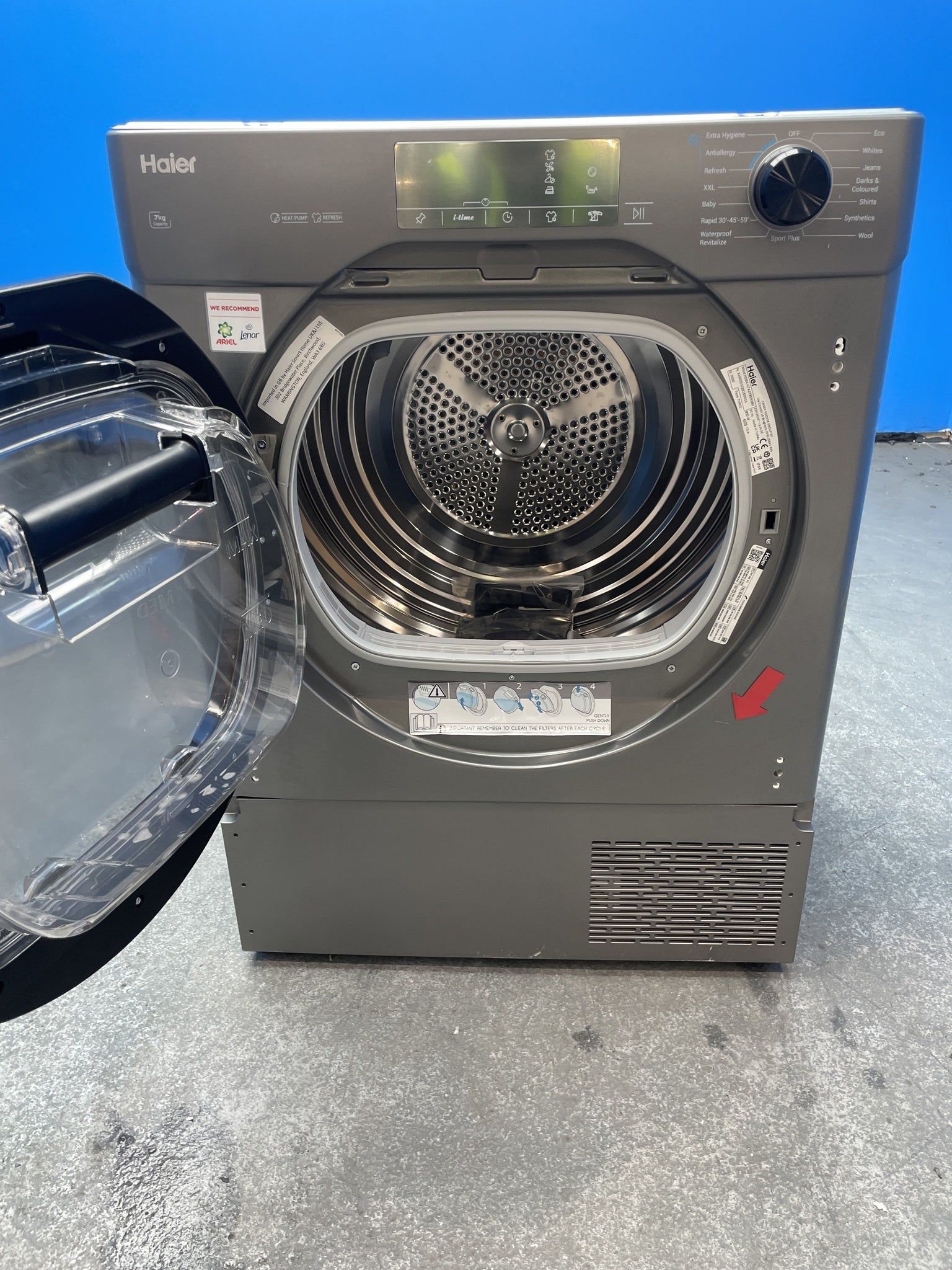 #GRC-157-293 - Haier HDB4 H7A2TBERX80 Integrated 7kg Heat Pump Tumble Dryer