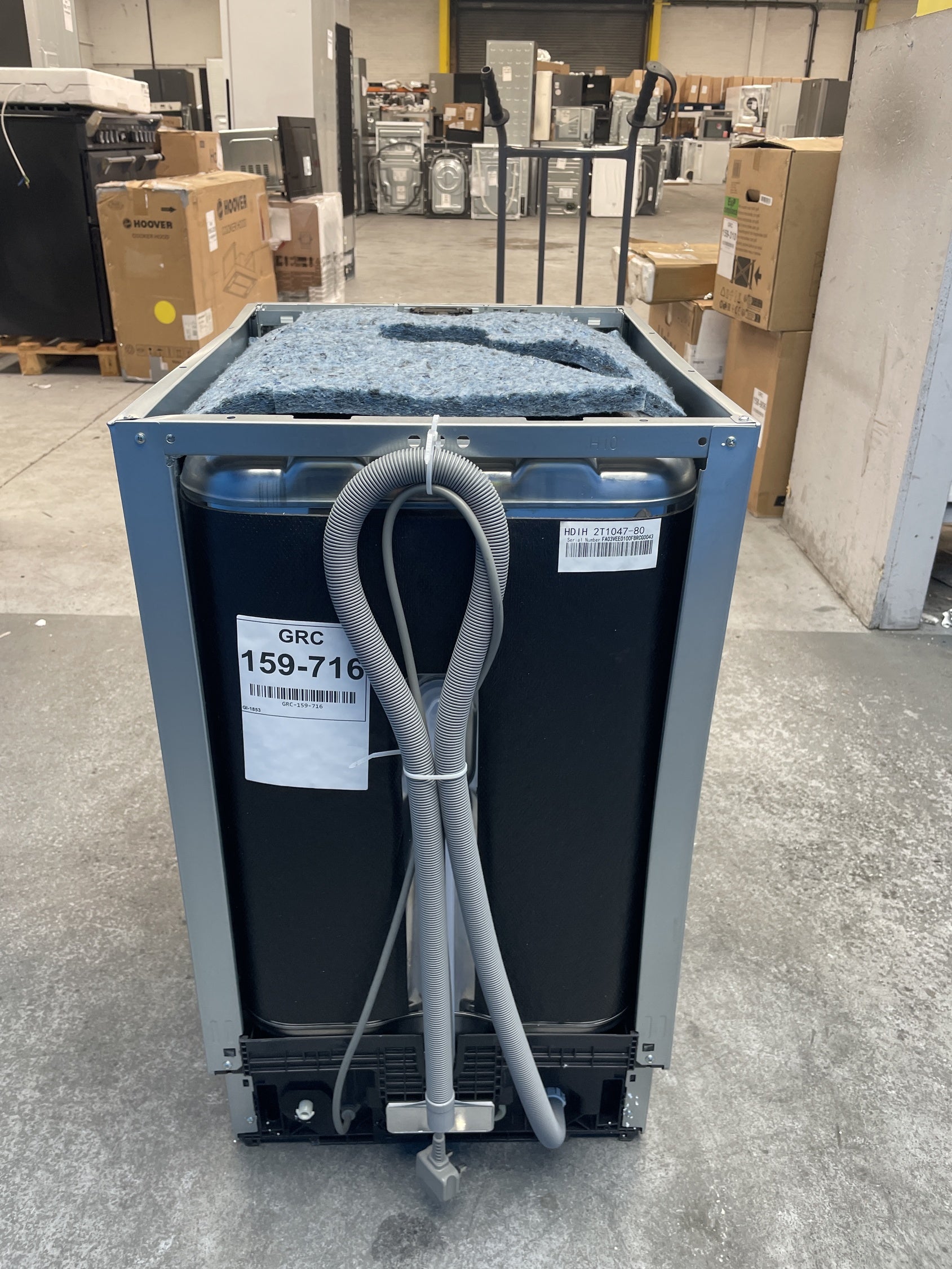 #GRC-159-716 - Hoover HDIH 2T1047‑80 Integrated Slimline 10 Place Setting Dishwasher