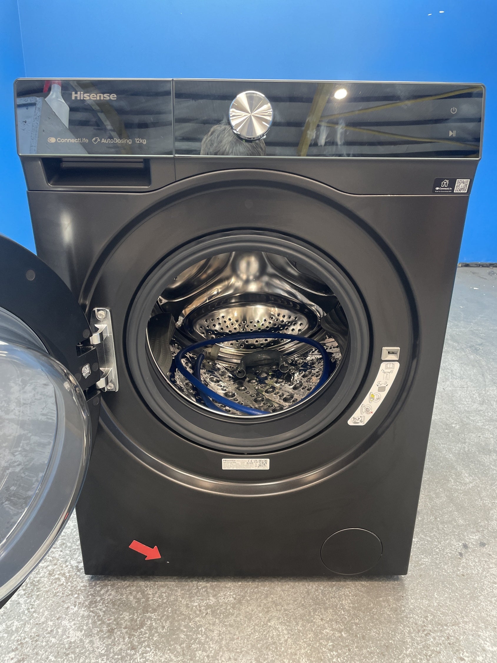 #GRC-157-458 - Hisense 7S Series WF7S1247BB 12kg 1400 Spin AI Washing Machine
