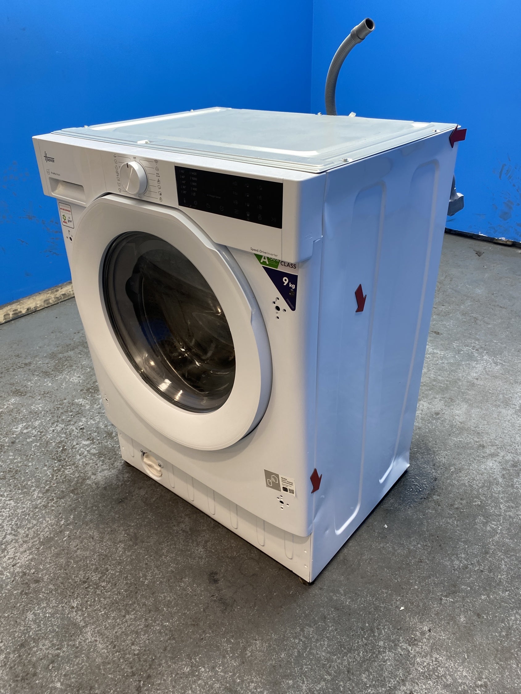 #GRC-154-308 - Hoover H-WASH 400 BH4S49M6D9J-80 9kg 1400rpm Integrated Washing Machine