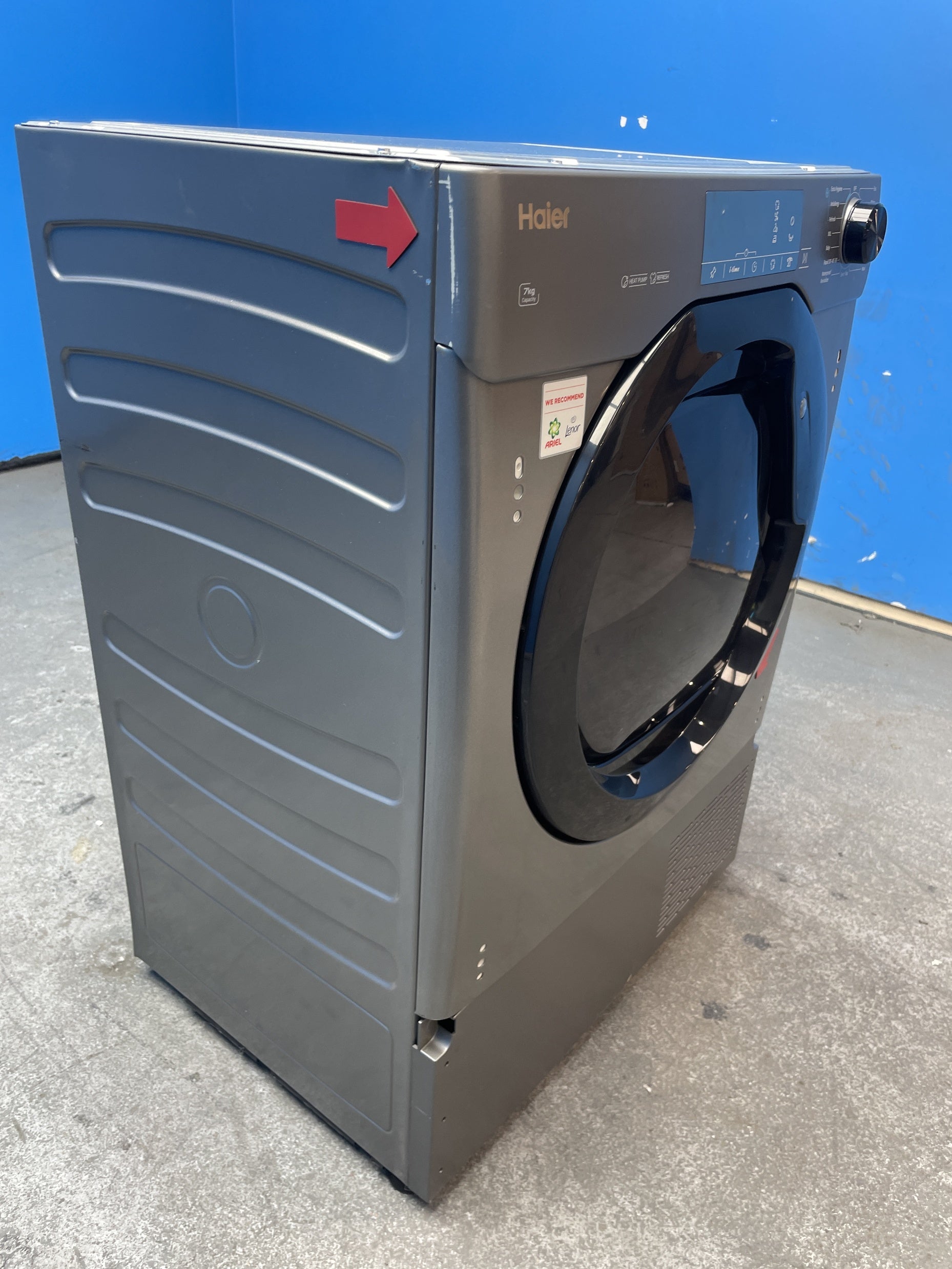 #GRC-157-293 - Haier HDB4 H7A2TBERX80 Integrated 7kg Heat Pump Tumble Dryer