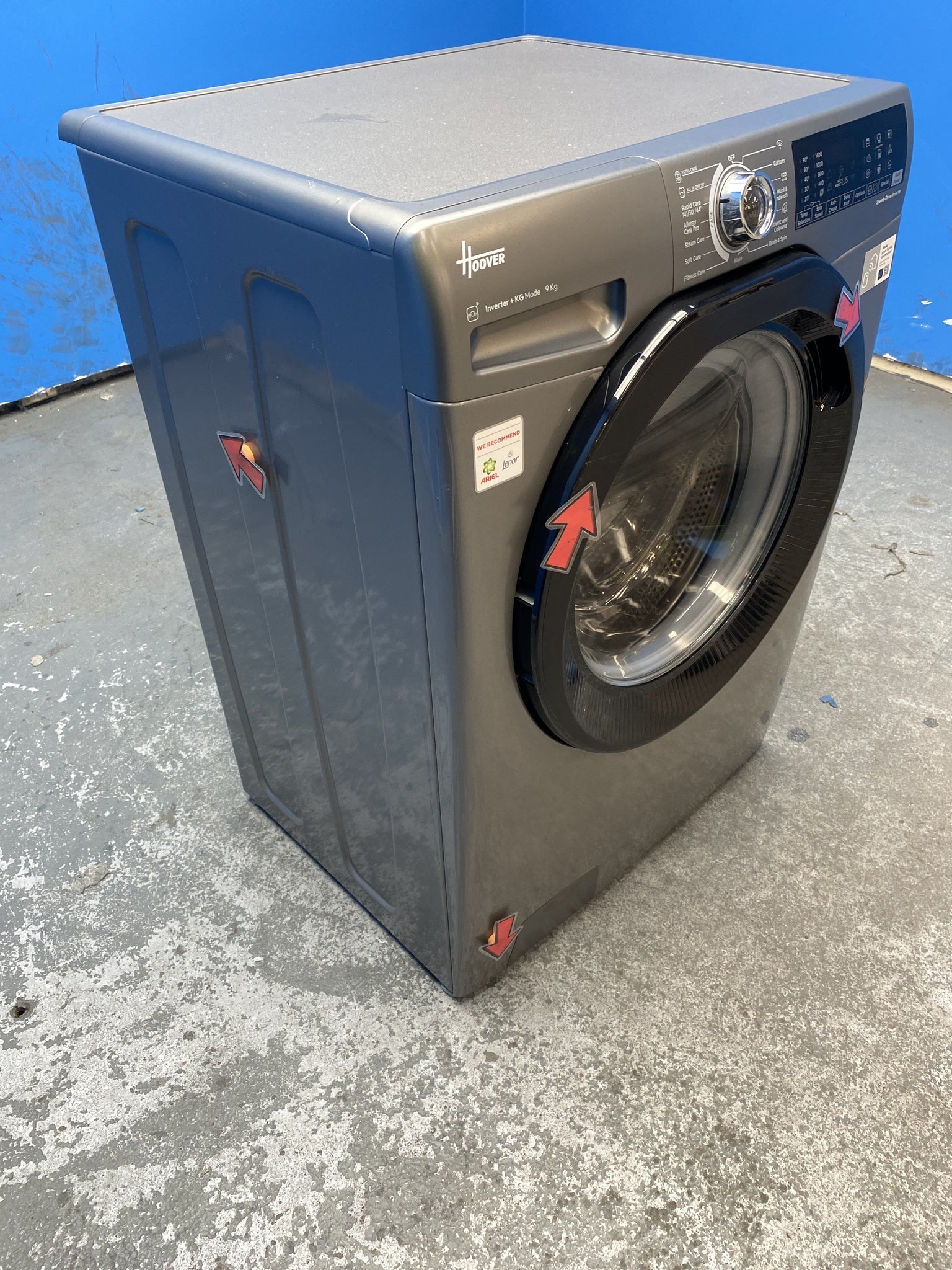 #GRC-156-068 - Hoover H3WPS496TAMBR680 9kg 1400 Spin Washing Machine