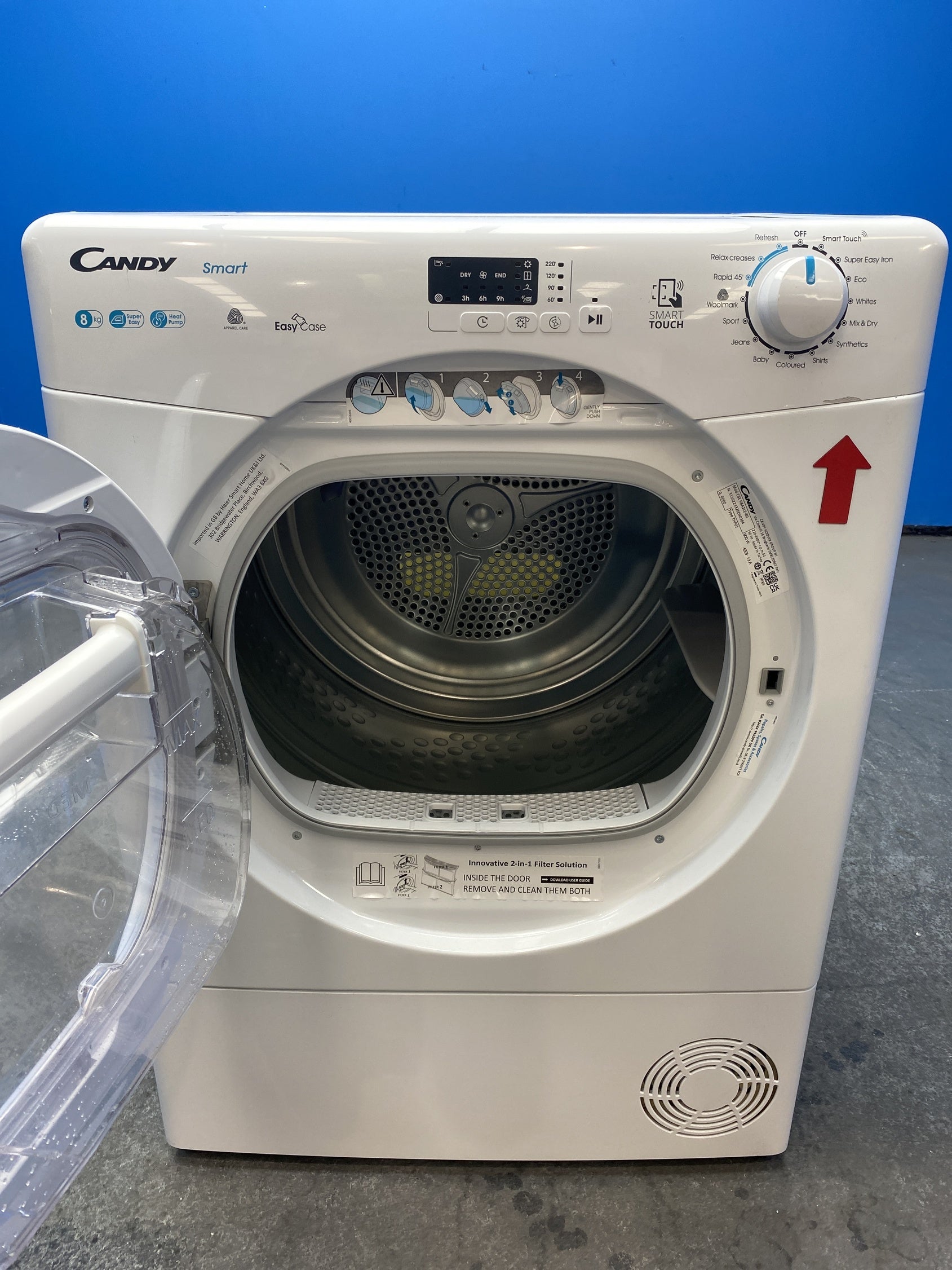 #GRC-159-882 - Candy CSE H8A2LE-80 Smart 8kg Heat Pump Tumble Dryer