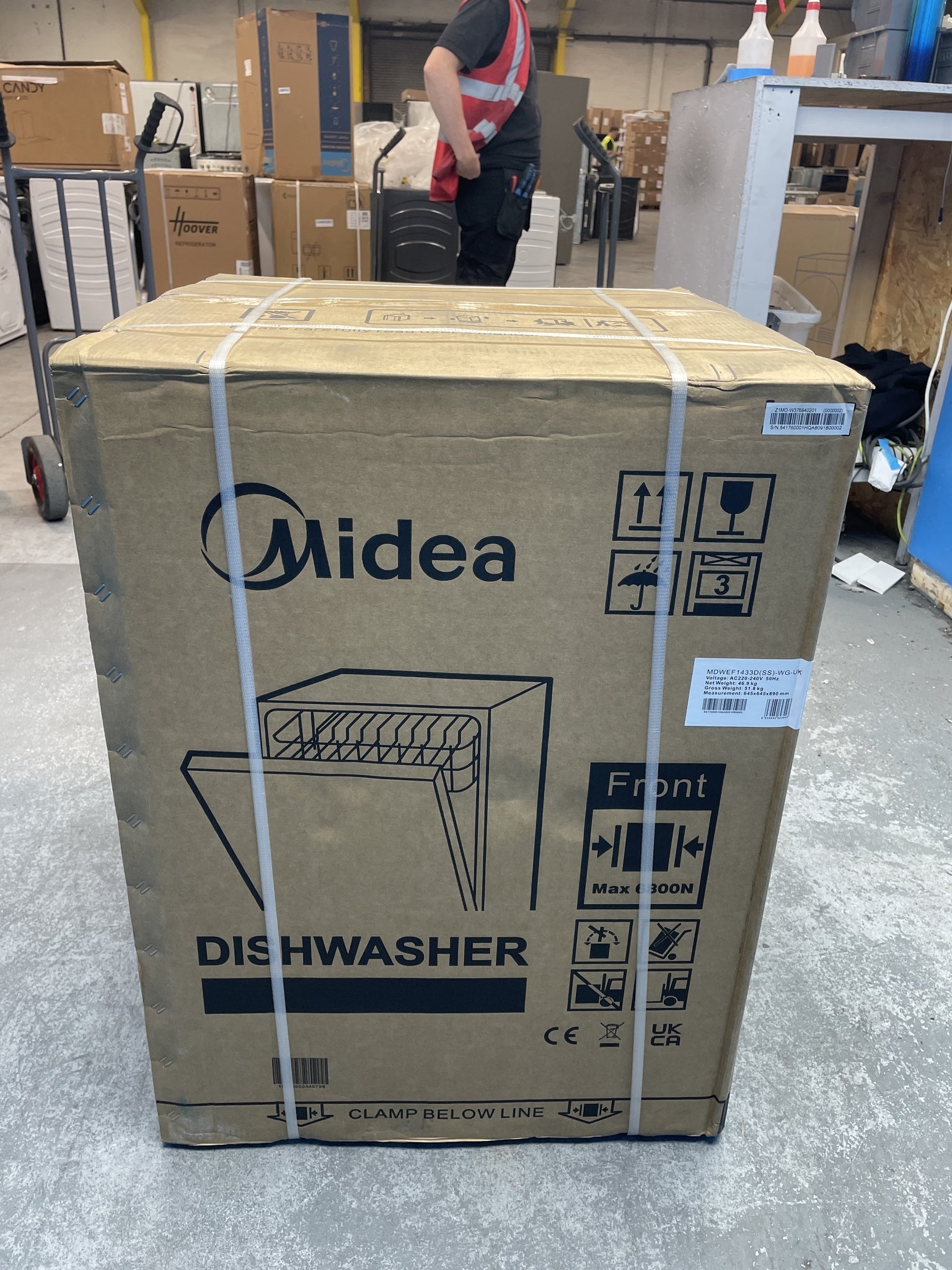 #GRC-158-884 - Midea MDWEF1433D 14 Place Full Size Dishwasher in Silver