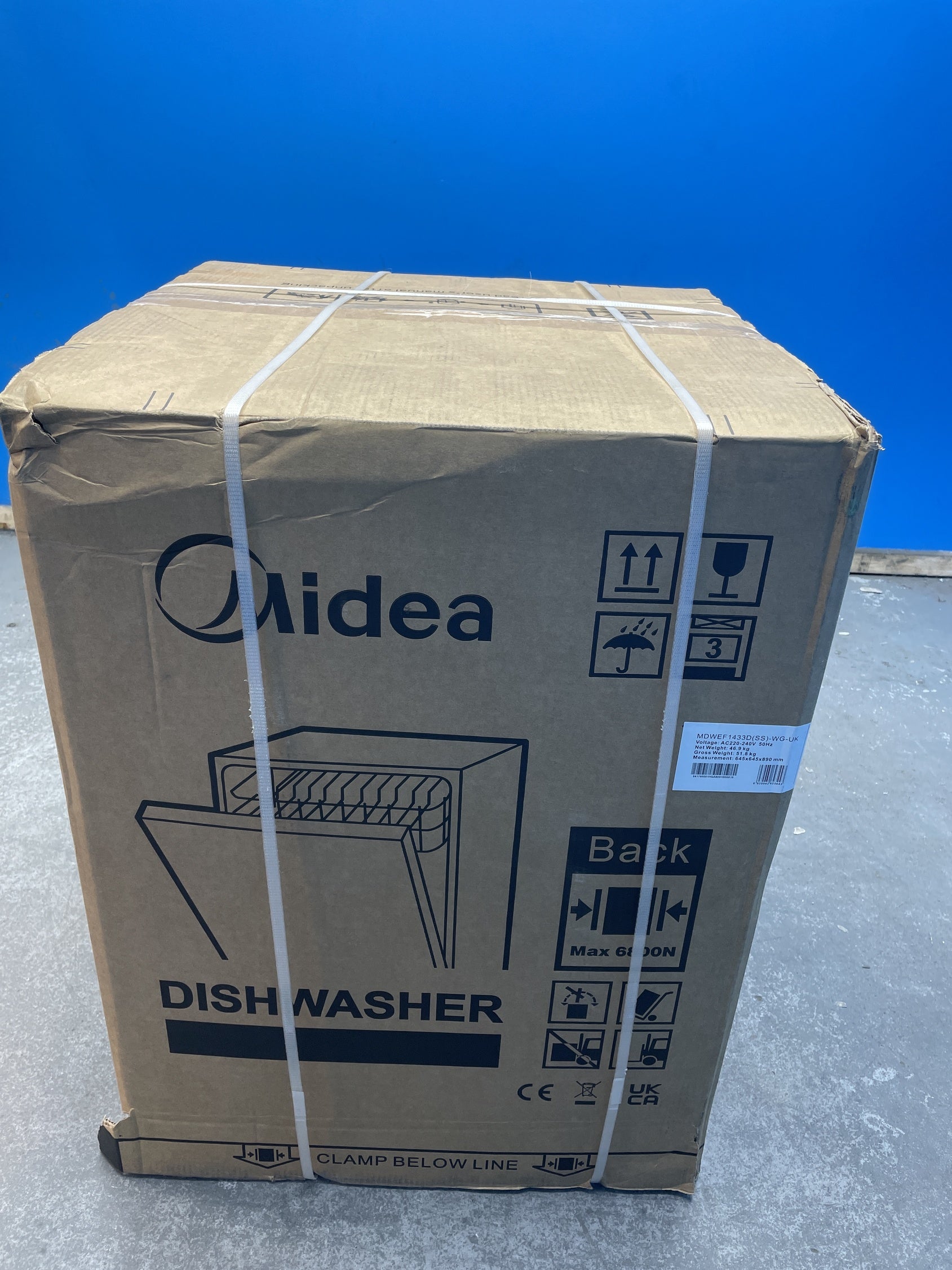#GRC-158-871 - Midea MDWEF1433D 14 Place Full Size Dishwasher in Silver