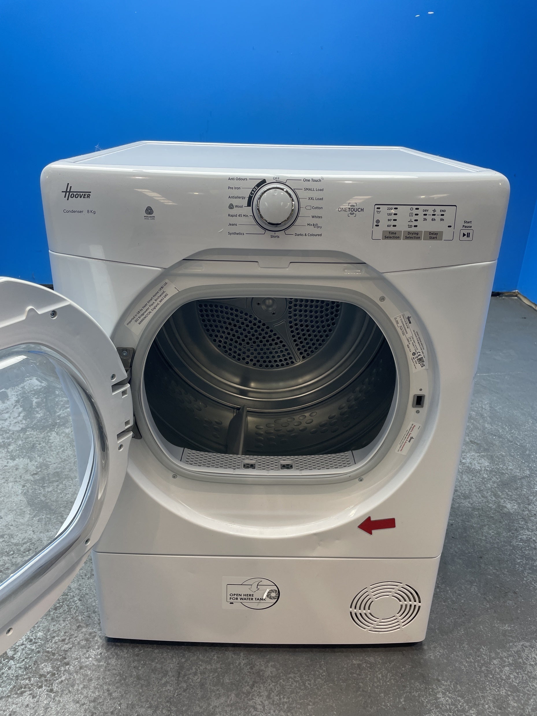 #GRC-162-356 - Hoover HLEC8LG 8kg Condenser Tumble Dryer