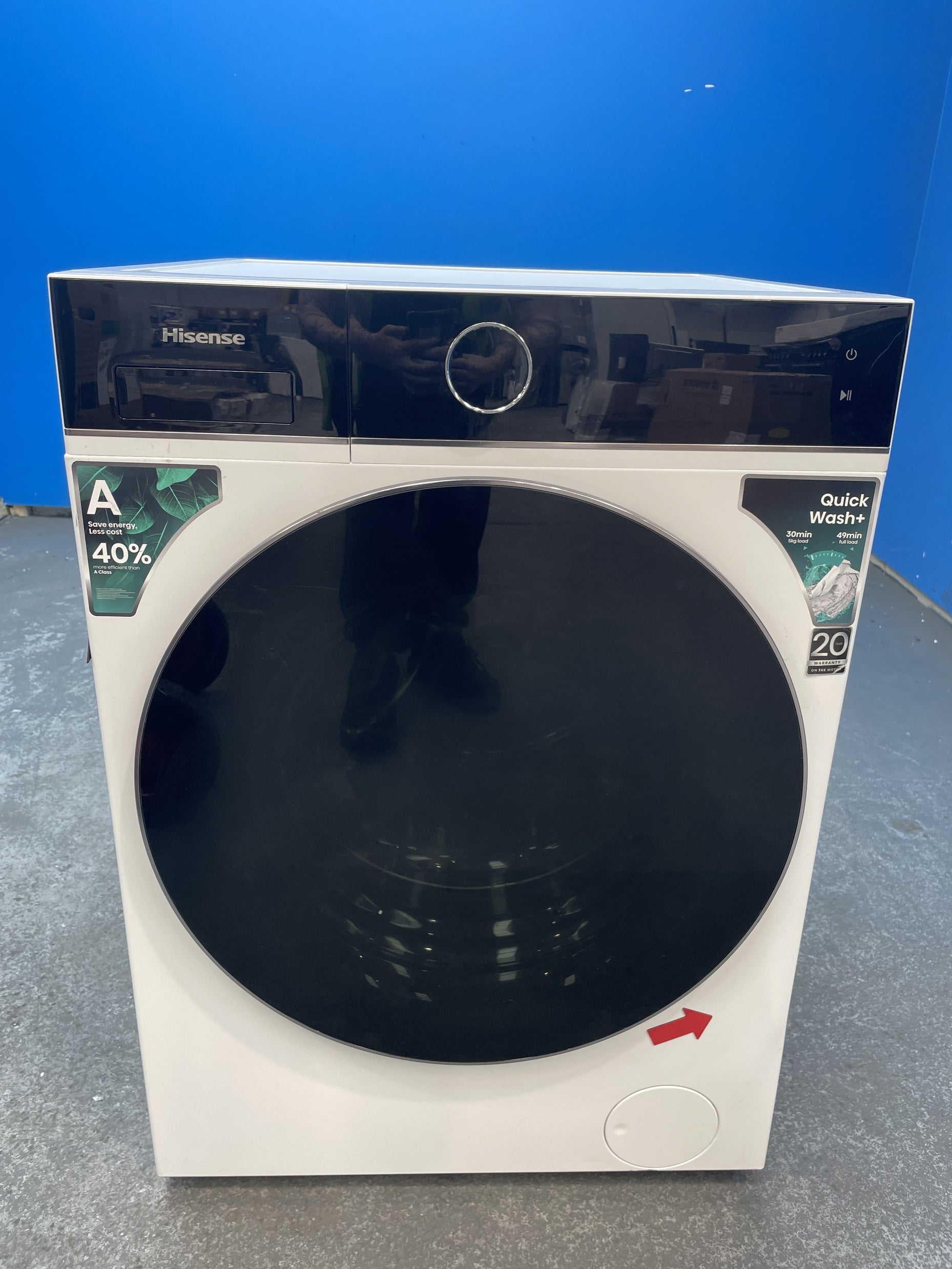 #GRC-145-193 - Hisense 5i Series WF5I1245BWR 12kg 1400rpm Washing Machine