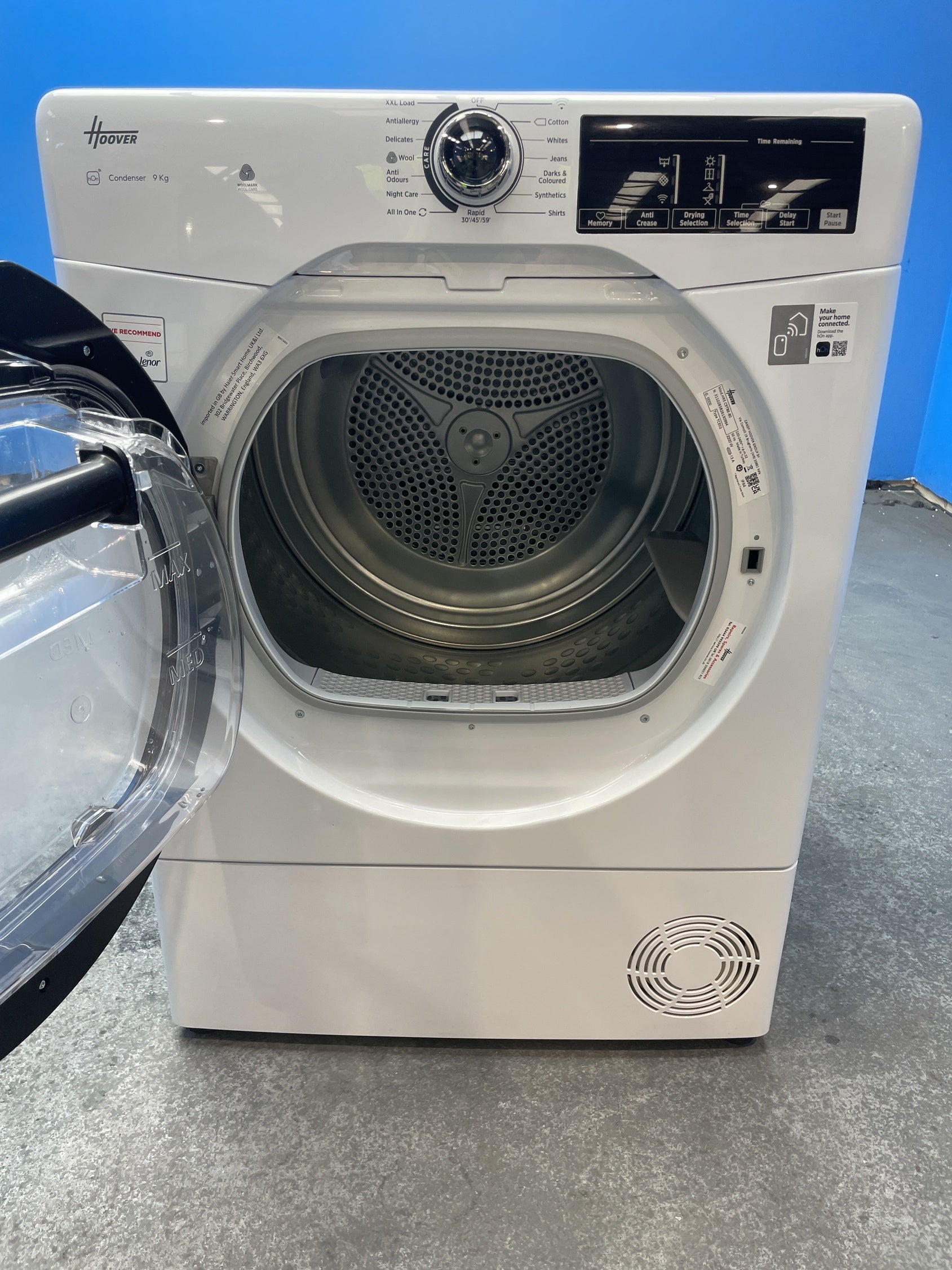 #GRC-158-339 - Hoover H-DRY 350 HREC9TBE-80 9kg Condenser Tumble Dryer