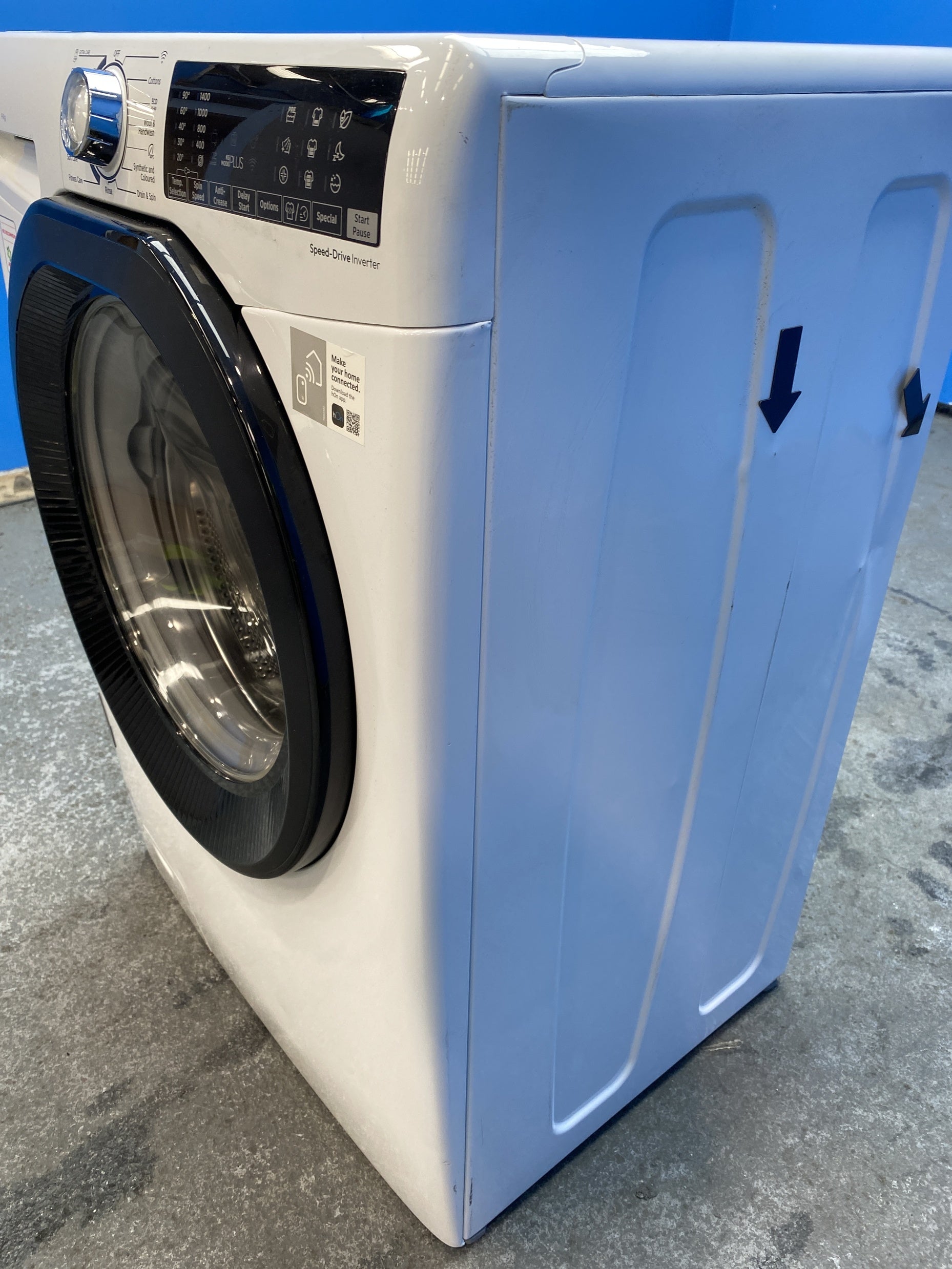 #GRC-157-330 - Hoover H3WPS496TAMB6 9kg 1400 Spin Washing Machine