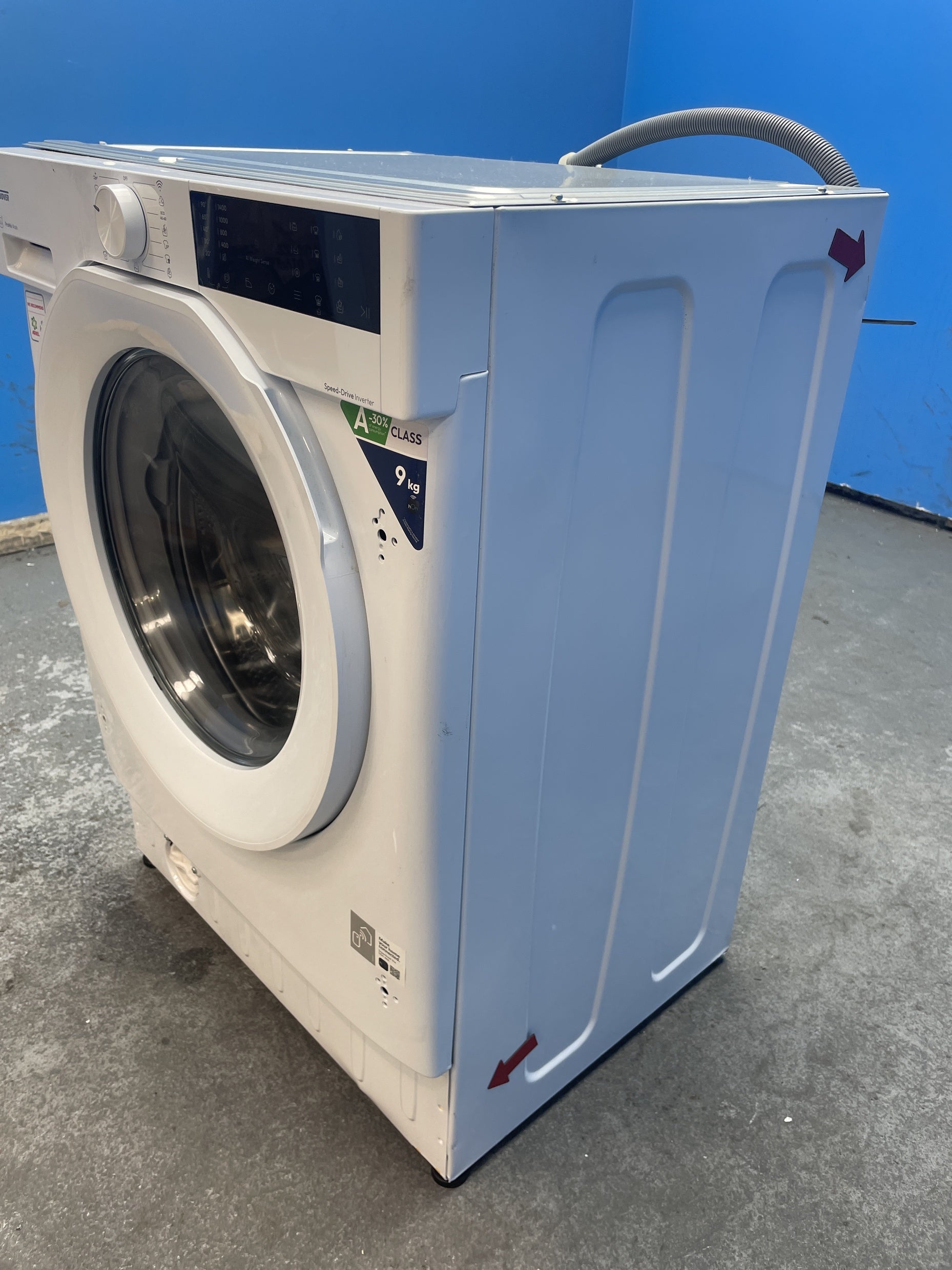 #GRC-156-975 - Hoover H-WASH 400 BH4S49M6D9J-80 9kg 1400rpm Integrated Washing Machine